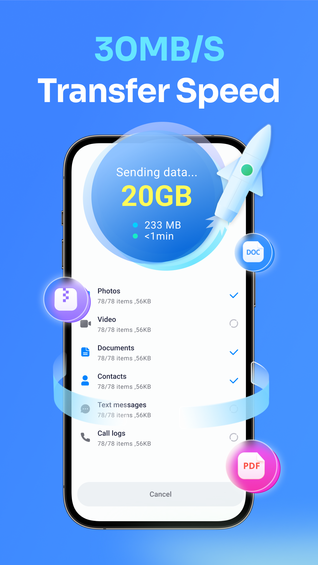 اسکرین شات 4 برنامه MobileTrans: Data Transfer