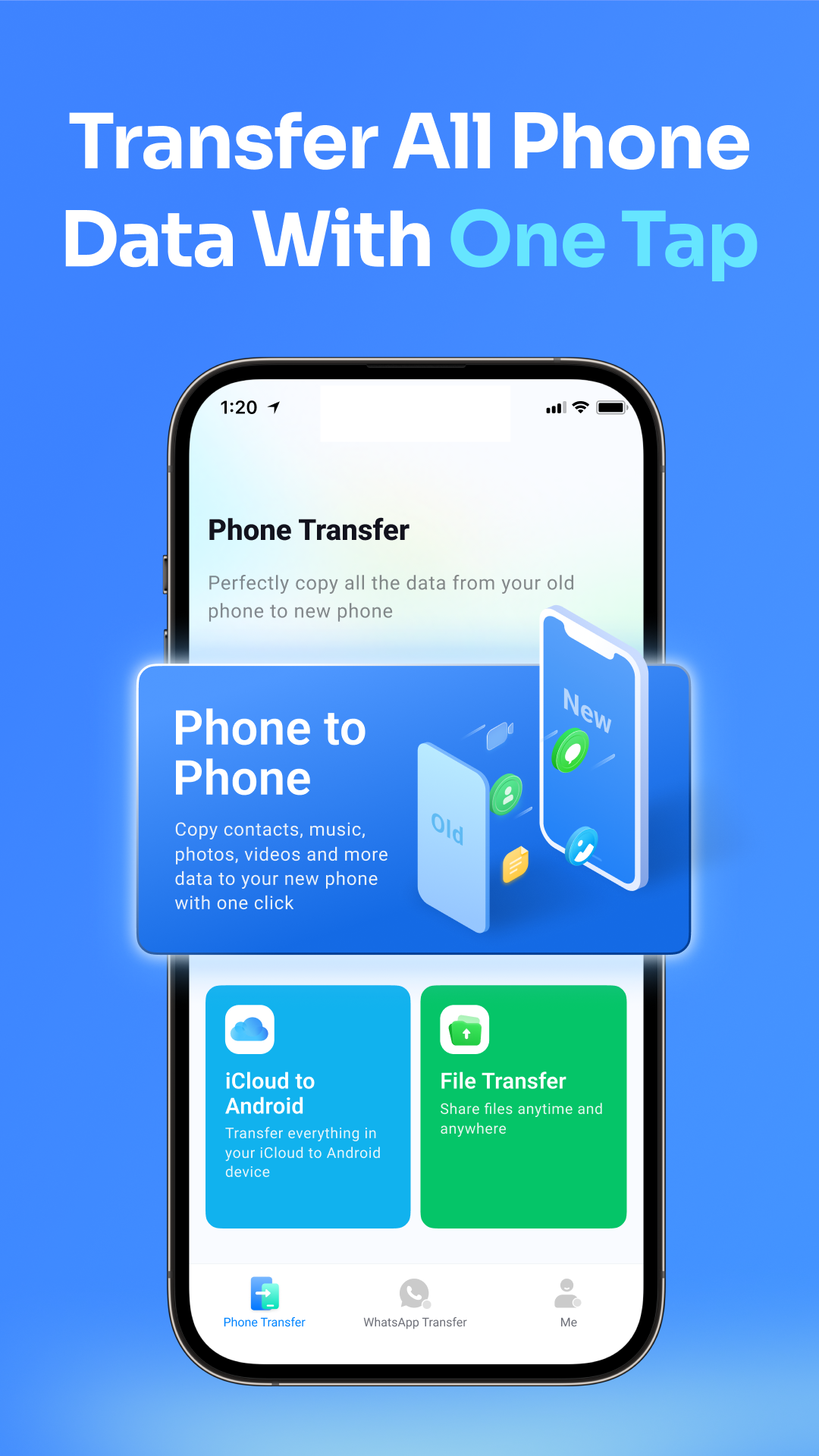 اسکرین شات 3 برنامه Data Transfer - MobileTrans