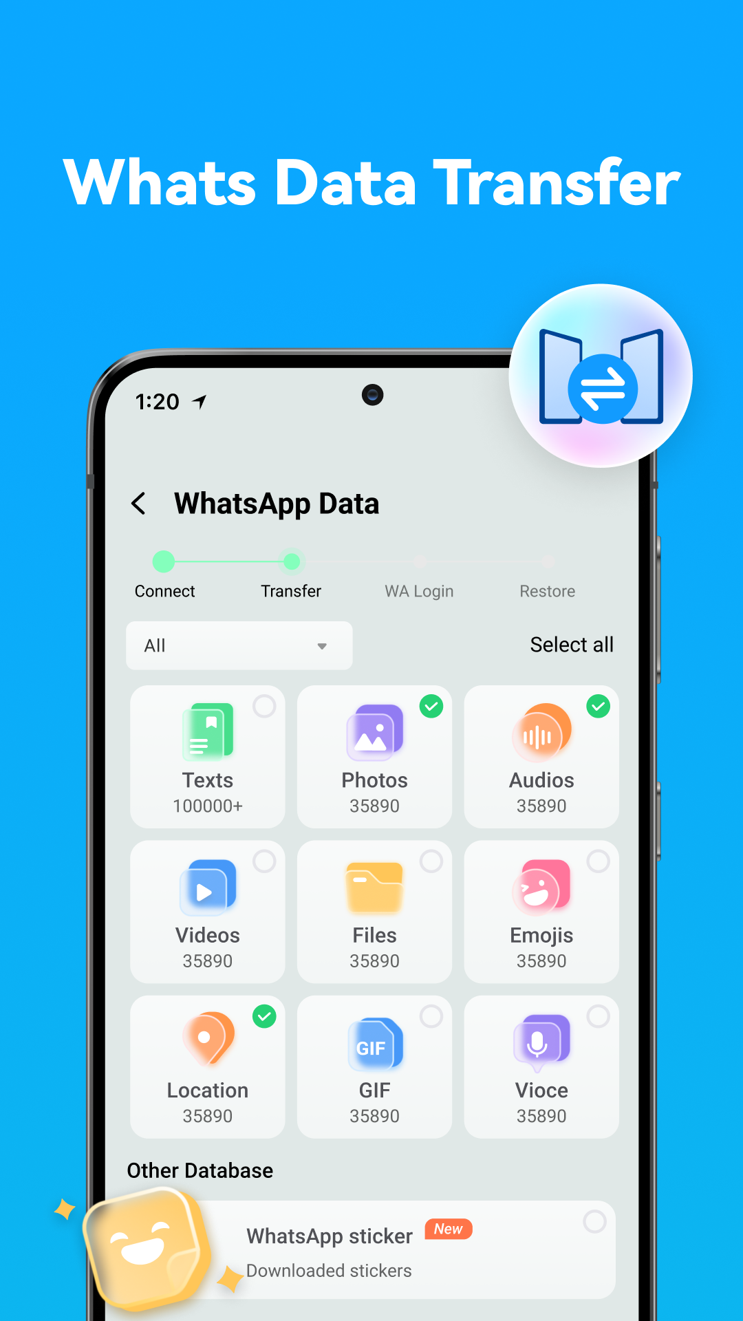 اسکرین شات 6 برنامه Data Transfer - MobileTrans
