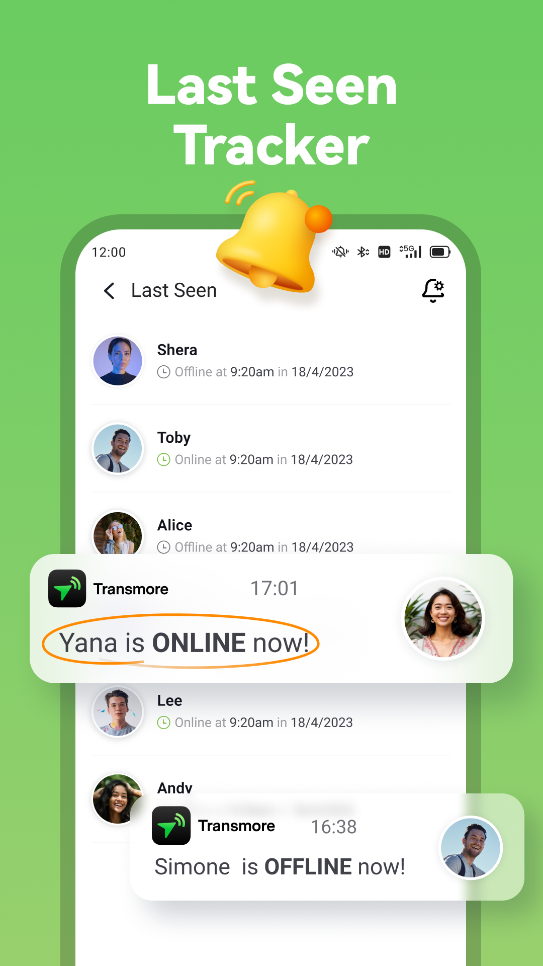 اسکرین شات 1 برنامه Transmore:Chat Track & Recover