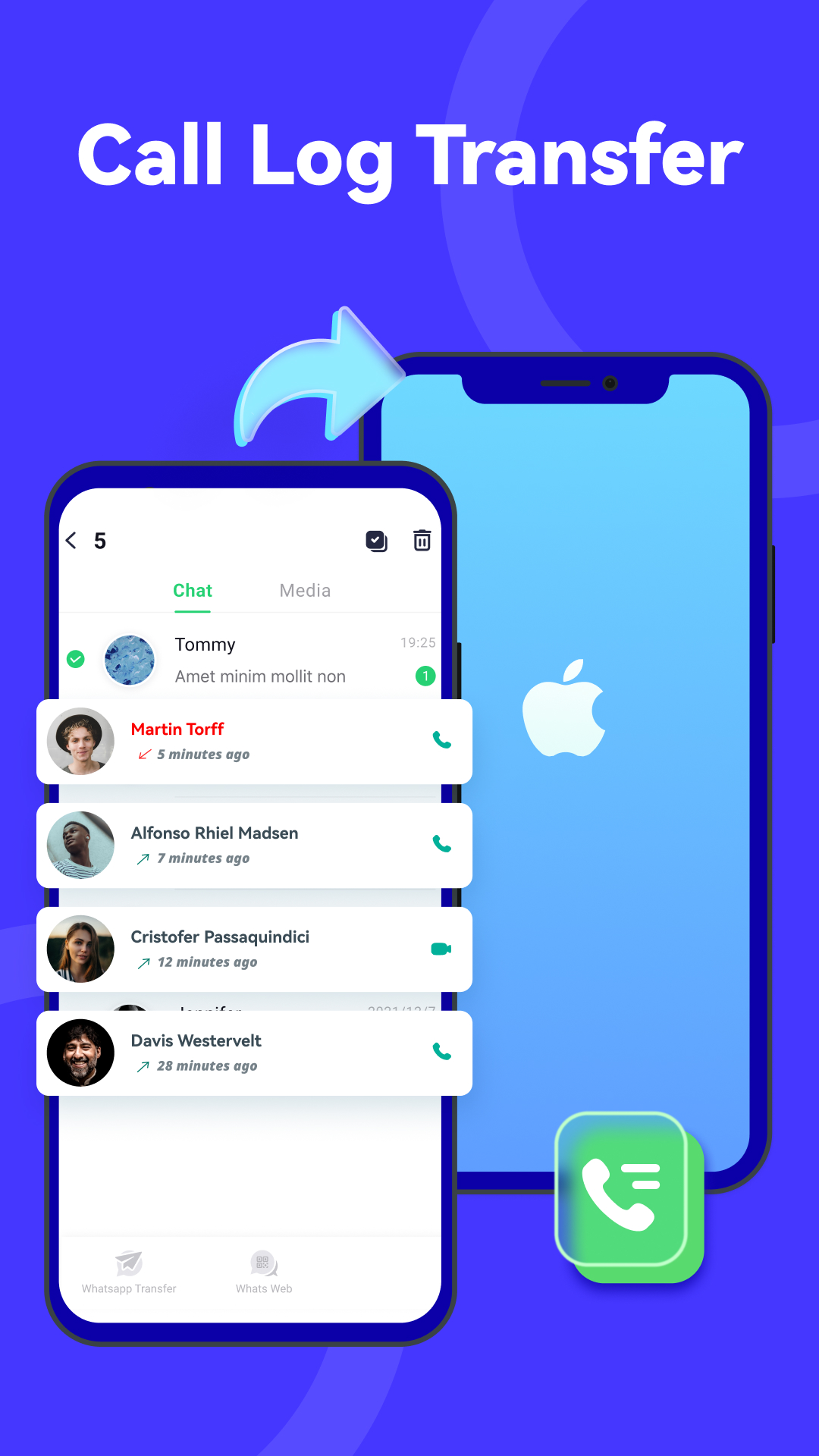 اسکرین شات 4 برنامه Mutsapper - Chat App Transfer