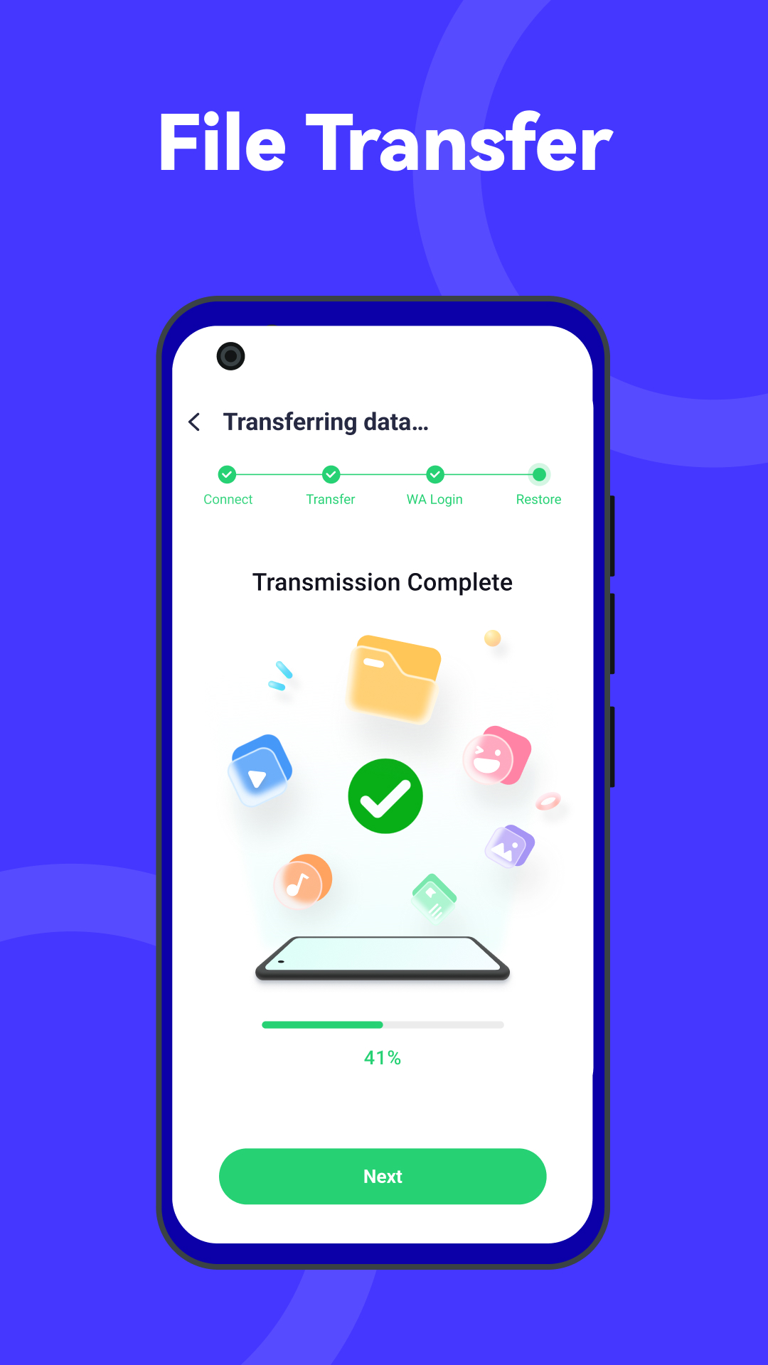 اسکرین شات 2 برنامه Mutsapper - Chat App Transfer