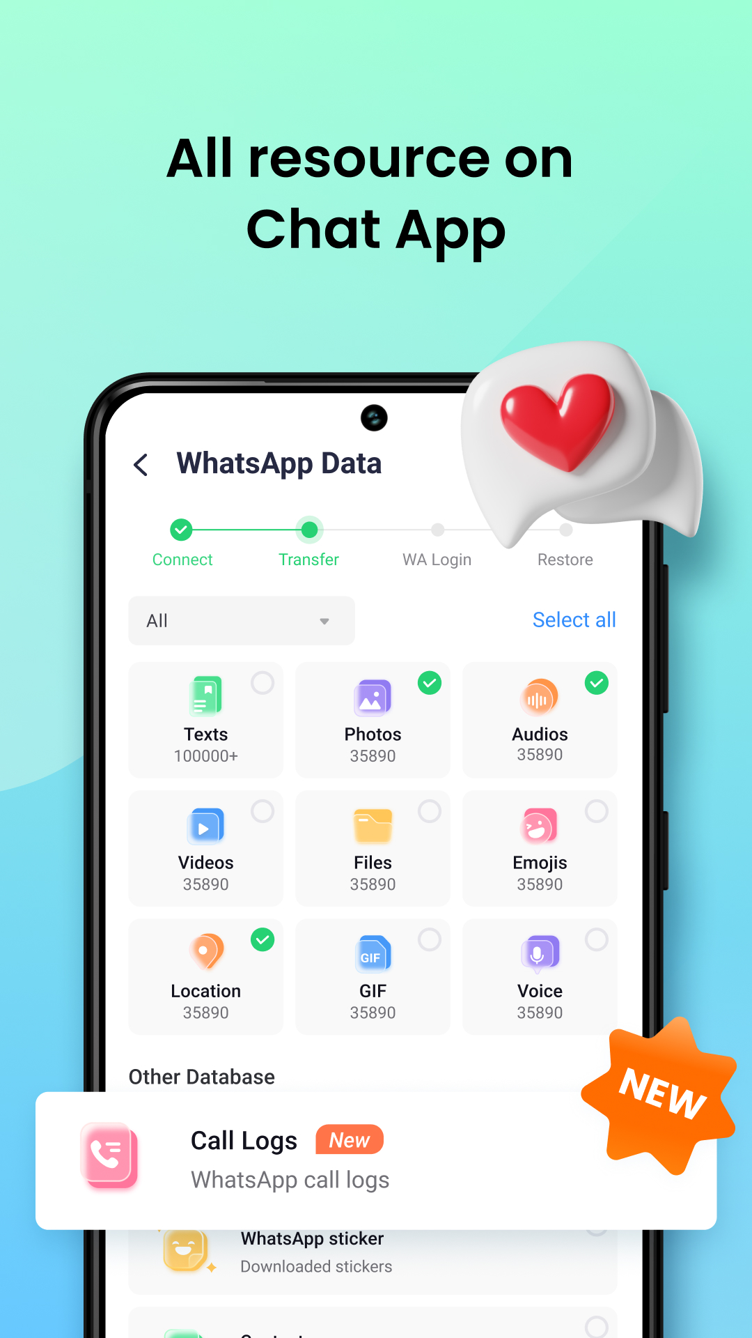 اسکرین شات 3 برنامه Mutsapper - Chat App Transfer