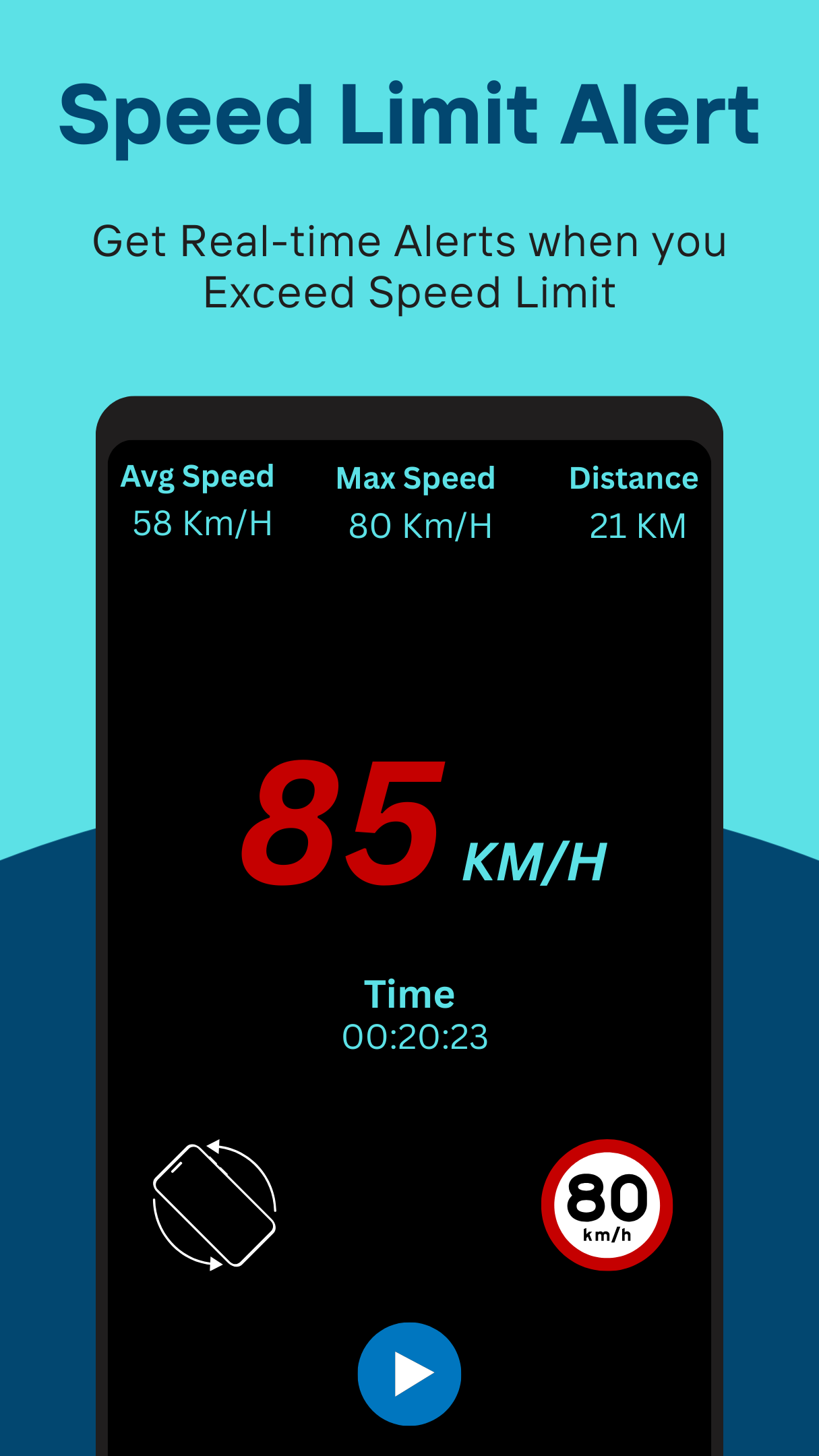 اسکرین شات 2 برنامه Speedometer – GPS Speedometer