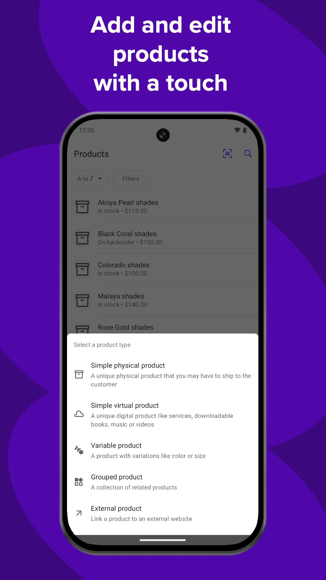اسکرین شات 4 برنامه WooCommerce: Store & POS