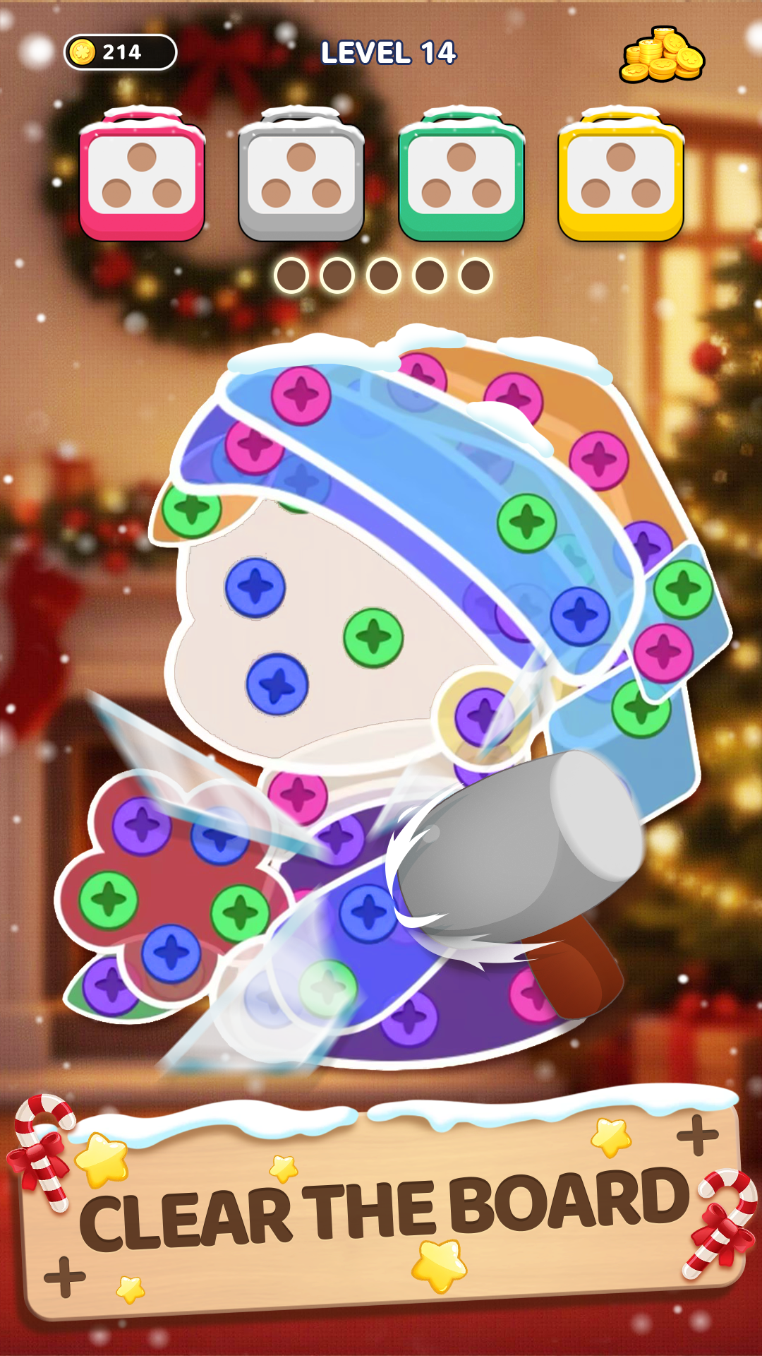 اسکرین شات 6 بازی Woodle Screw Jam: Nuts & Bolts