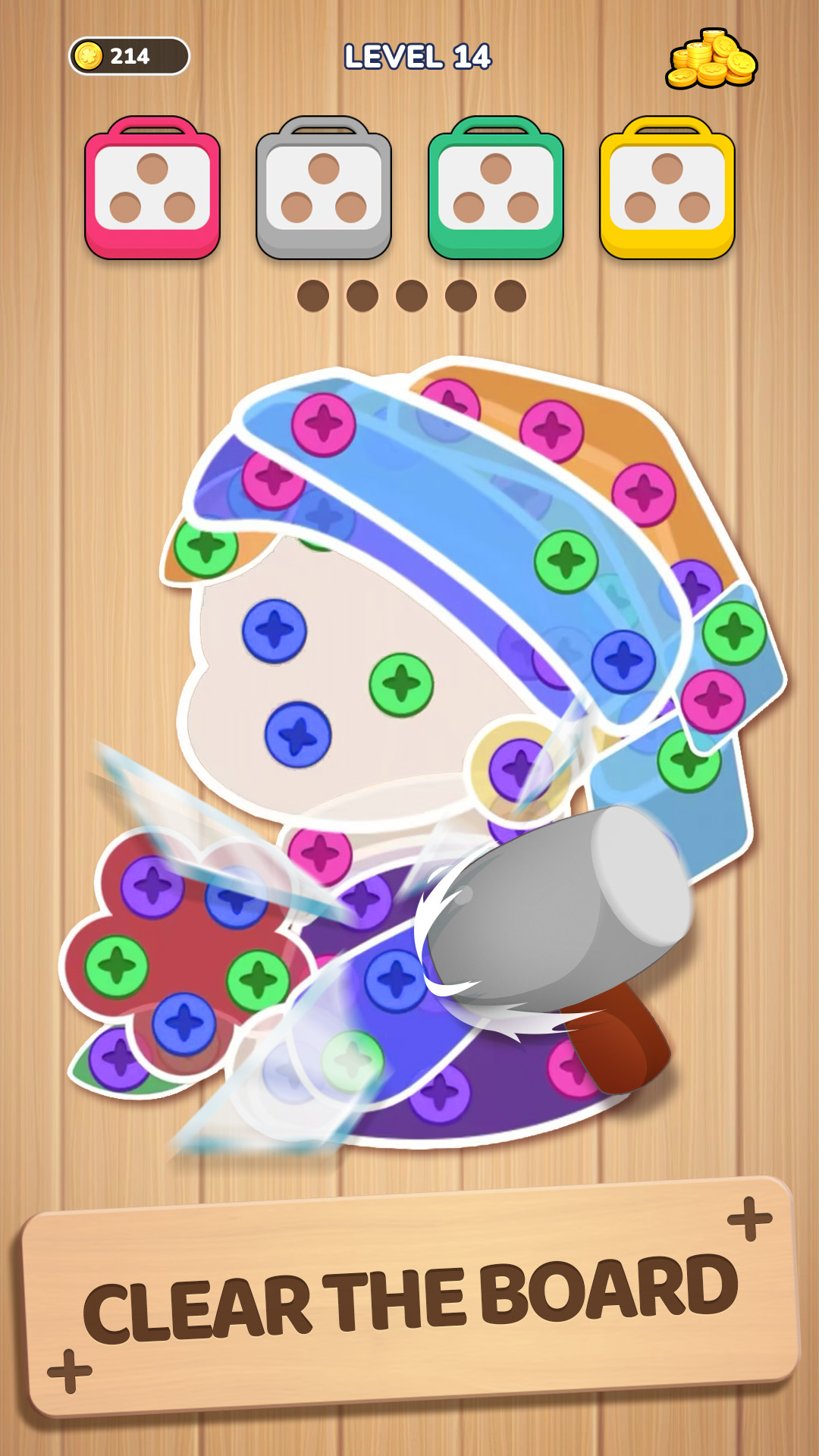اسکرین شات 6 بازی Woodle Screw: Bank Day Chill