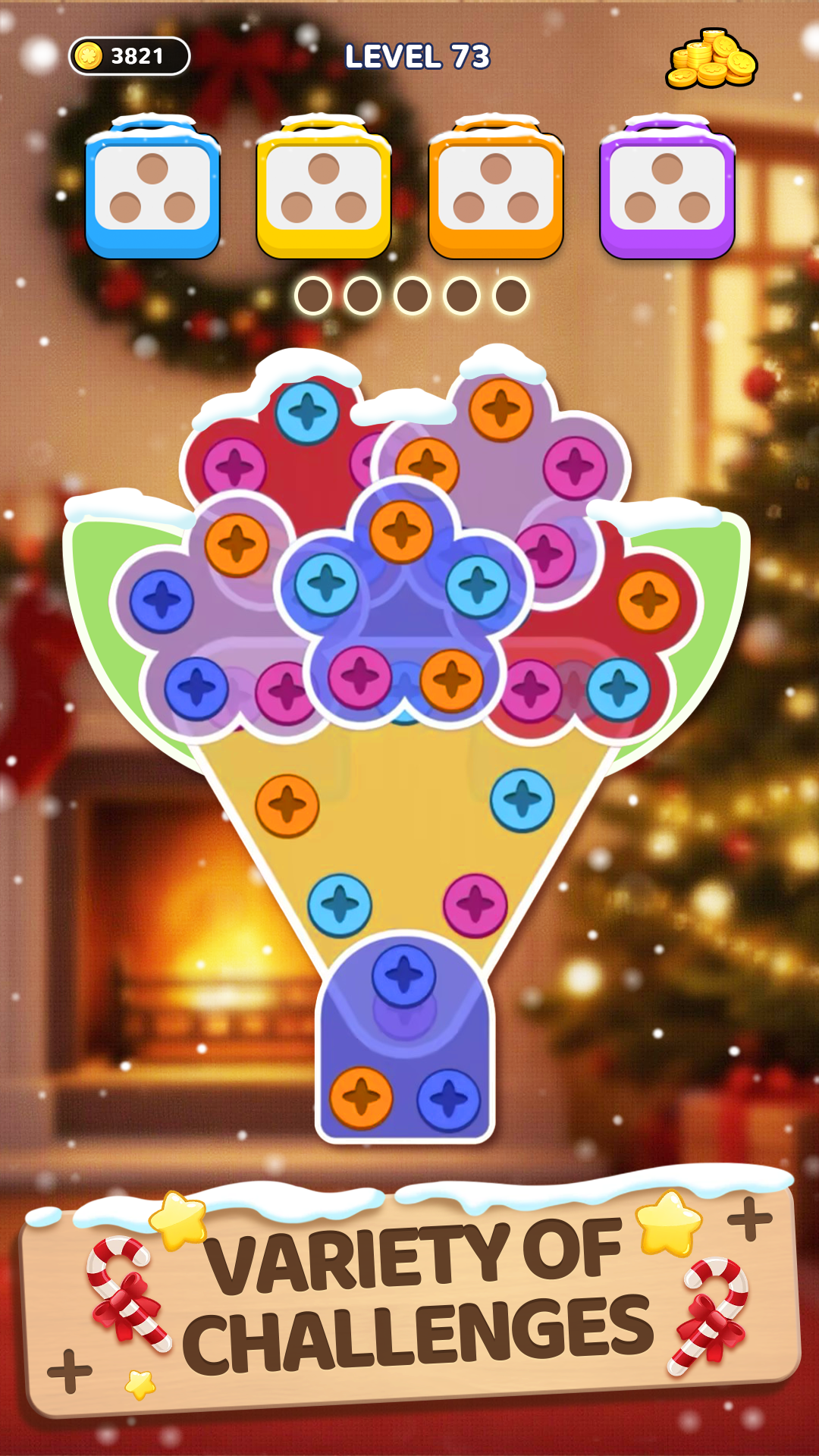 اسکرین شات 7 بازی Woodle Screw Jam: Nuts & Bolts