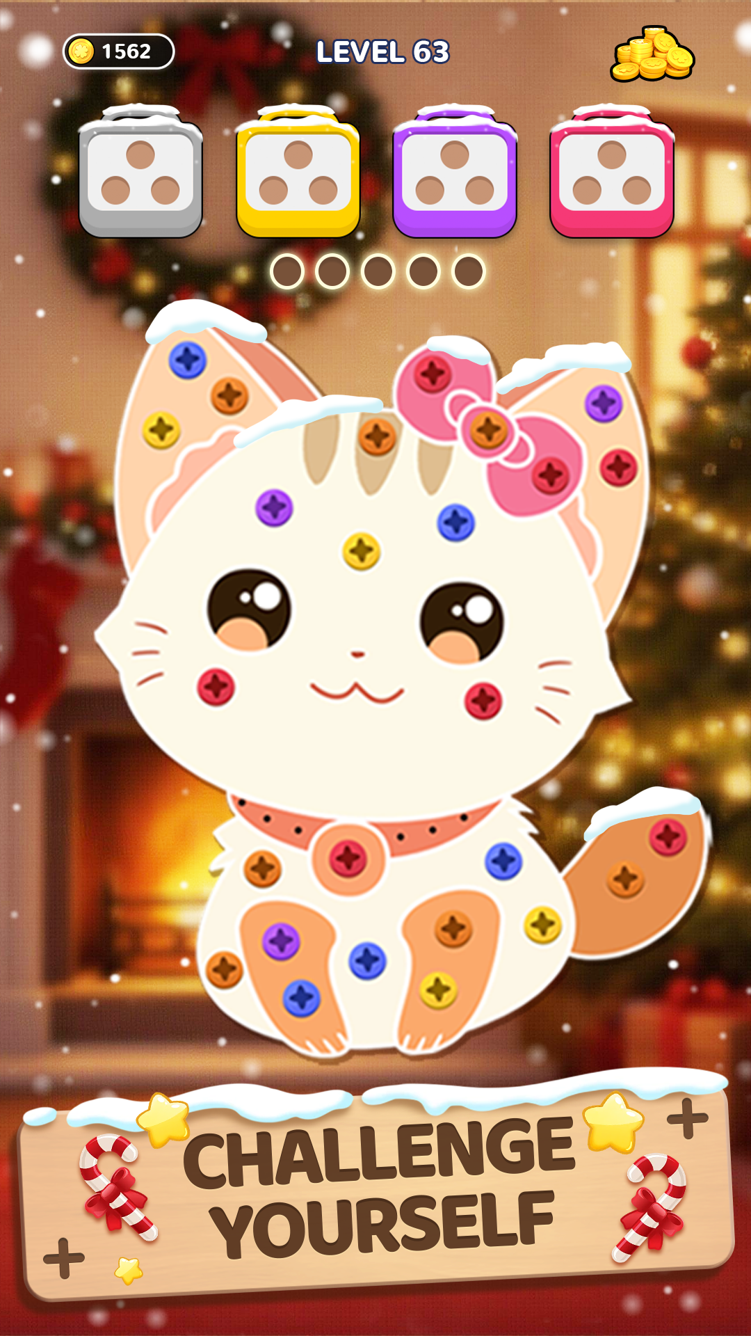 اسکرین شات 3 بازی Woodle Screw Jam: Nuts & Bolts