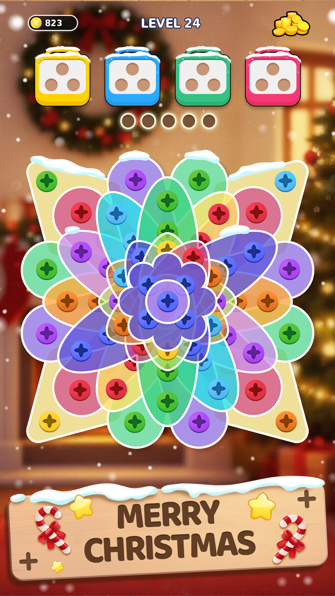 اسکرین شات 1 بازی Woodle Screw Jam: Nuts & Bolts