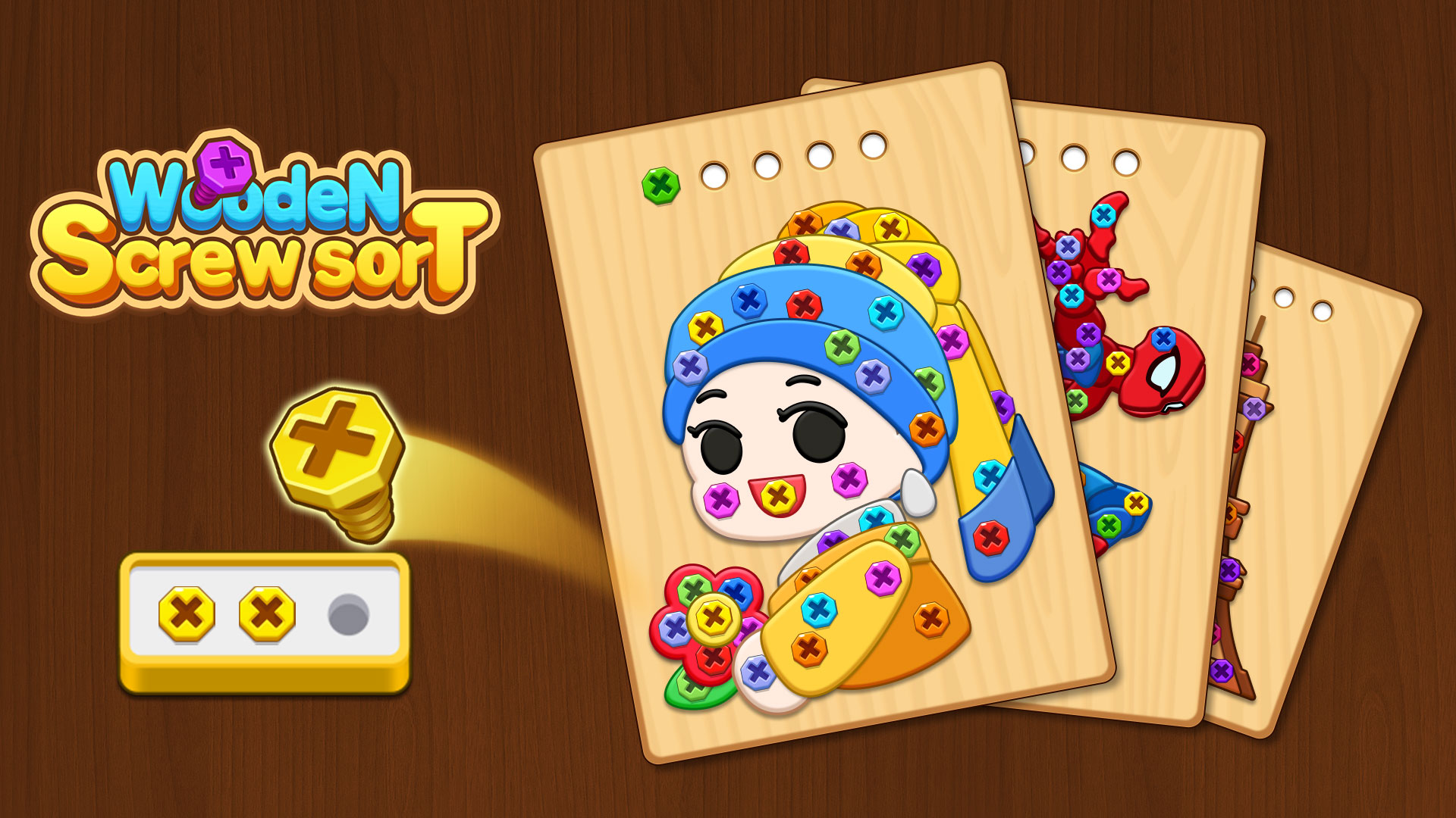 اسکرین شات 8 بازی Wood Screw Puzzle - Bolts Sort