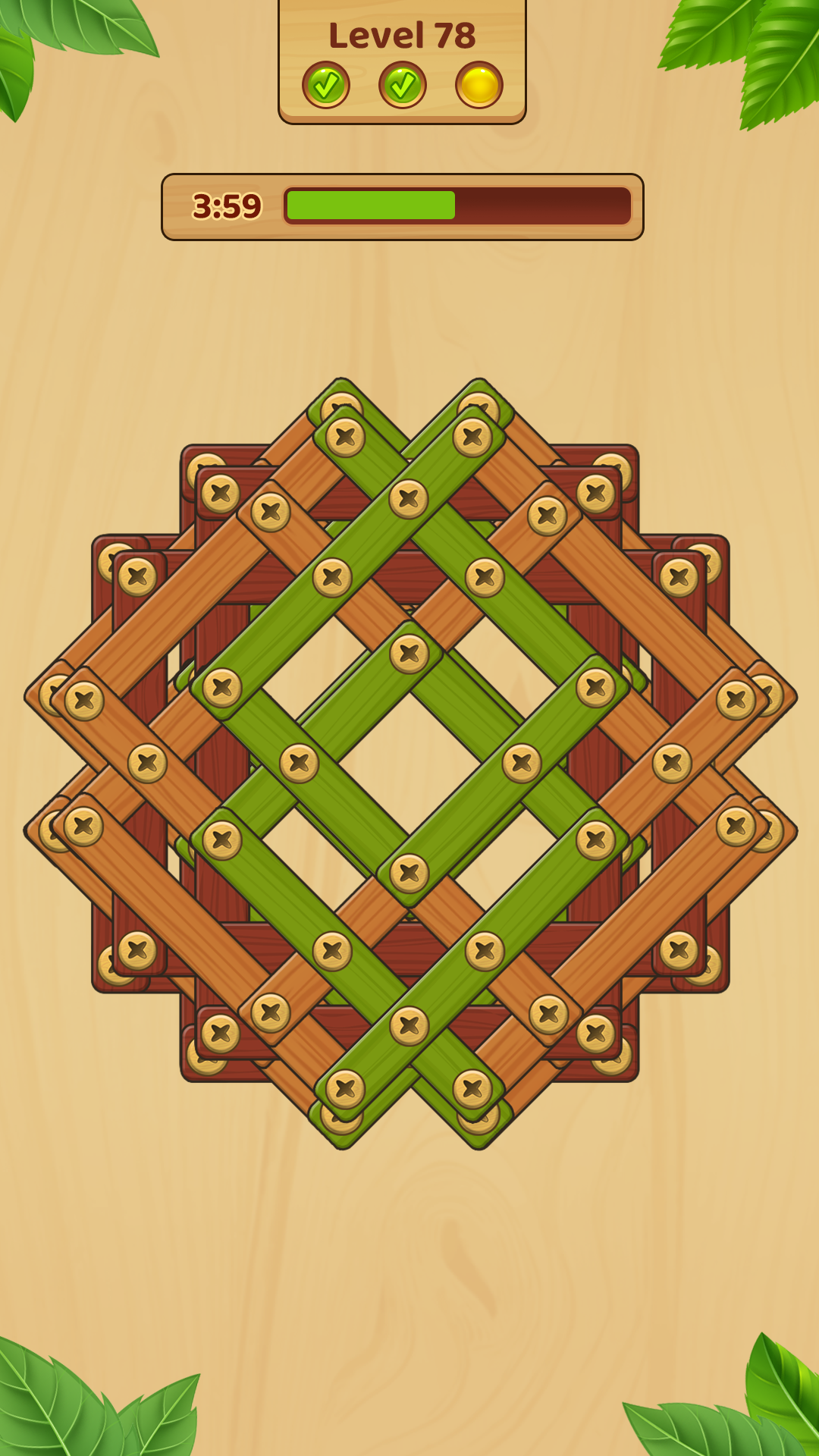 اسکرین شات 3 بازی Wood Screw: Nuts And Bolts