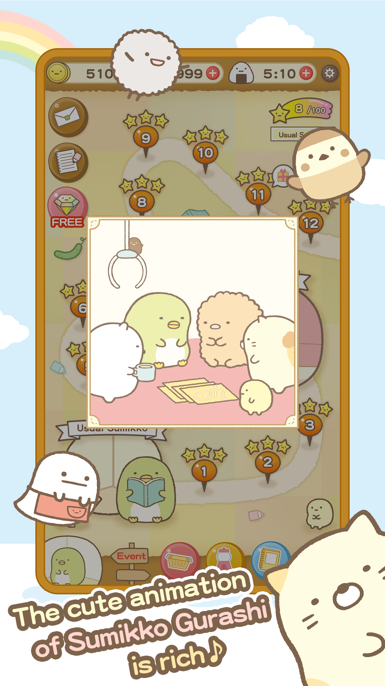 اسکرین شات 6 بازی Sumikko gurashi-Puzzling Ways