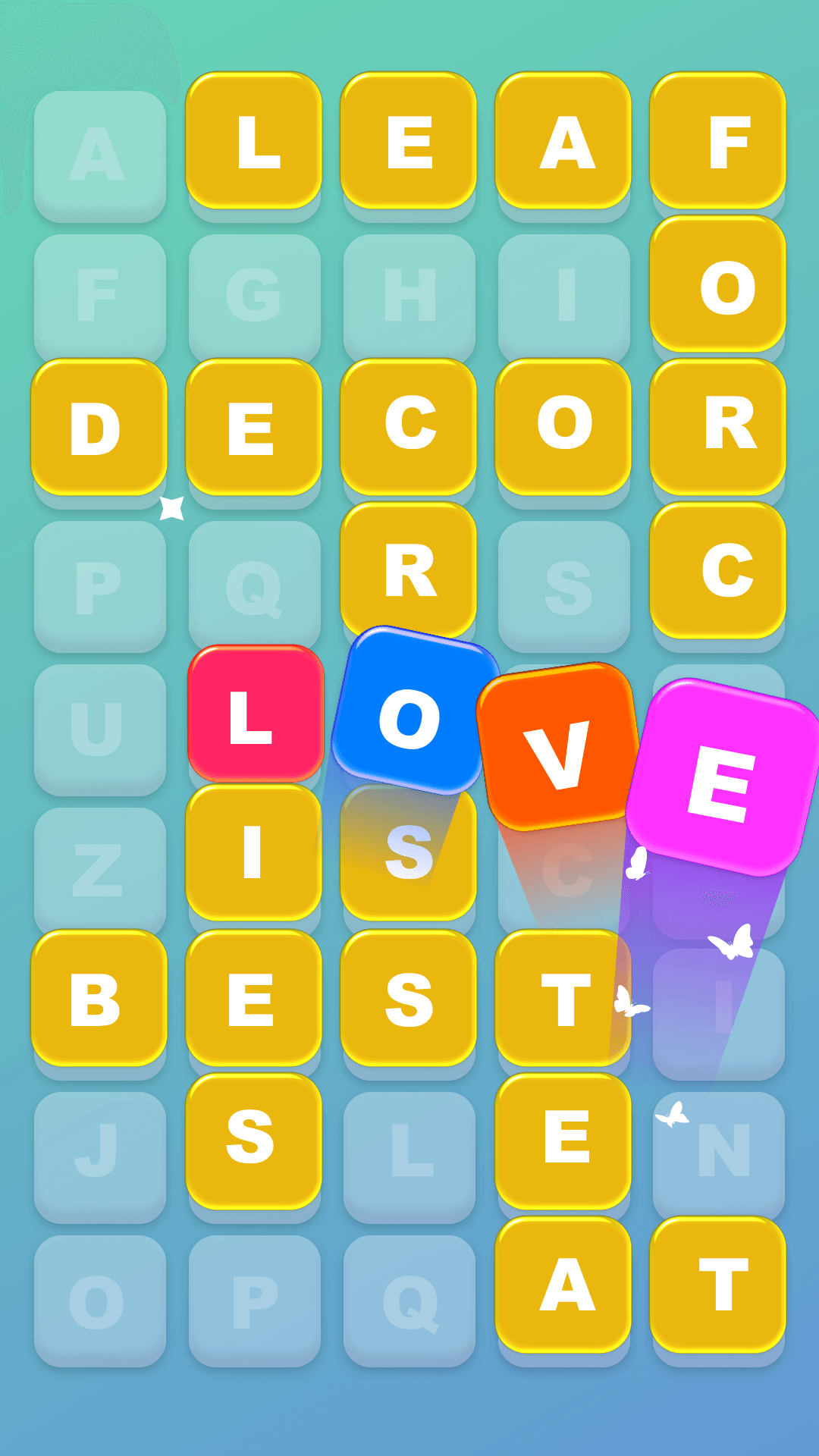 اسکرین شات 4 بازی Word Flower - Connect Cross Wo