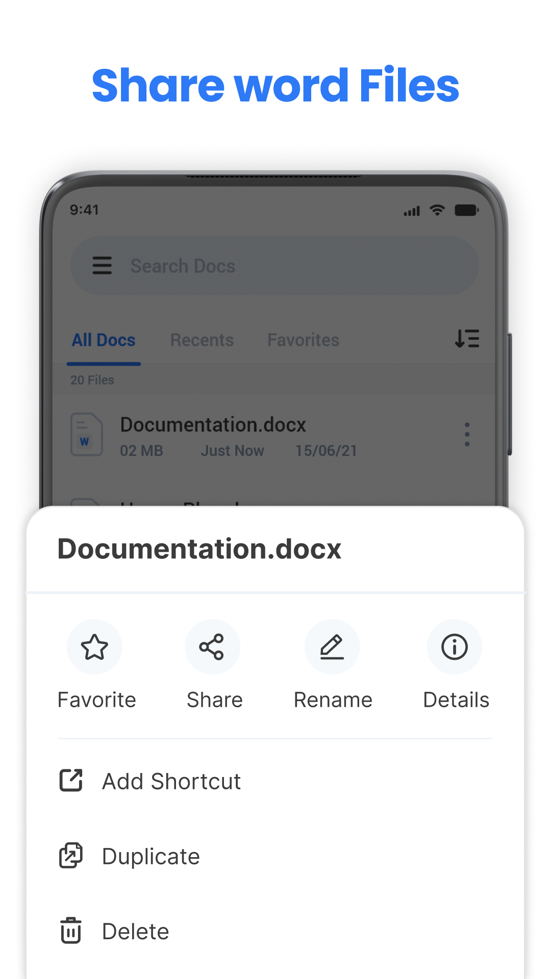 اسکرین شات 6 برنامه Word Reader & Docs Creator