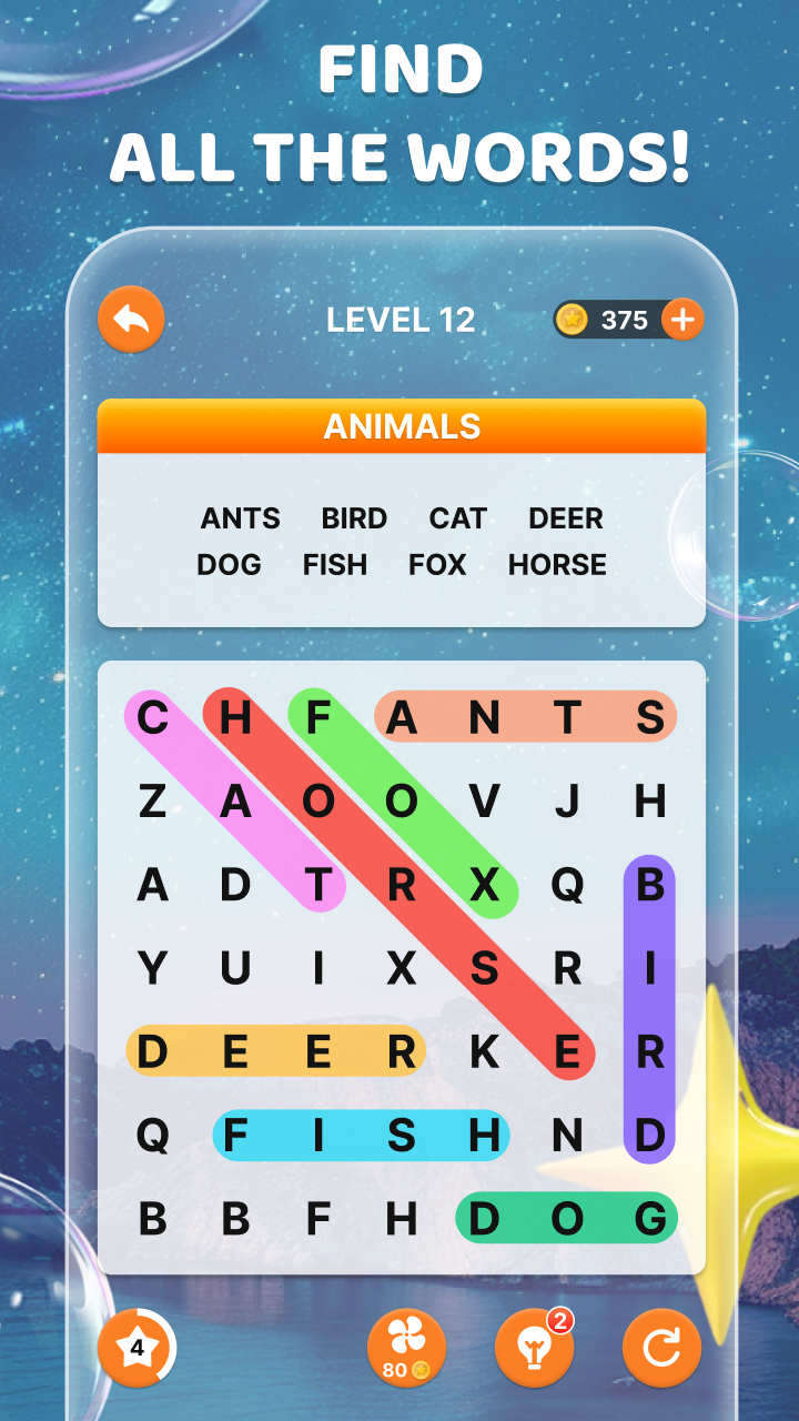 اسکرین شات 6 بازی Word Search!