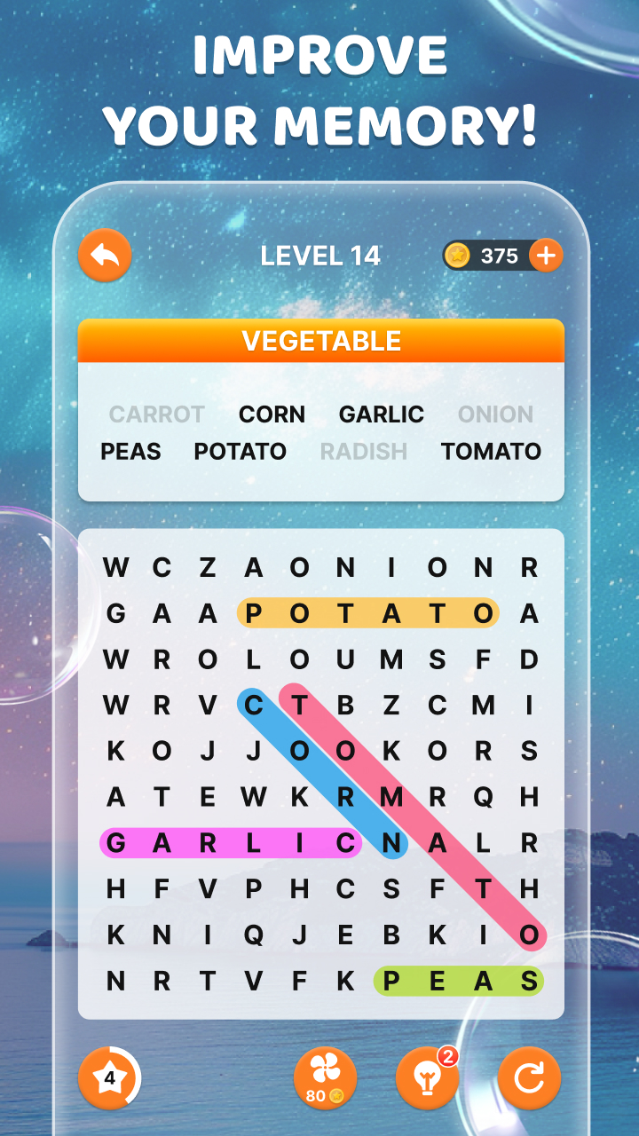 اسکرین شات 5 بازی Word Search!