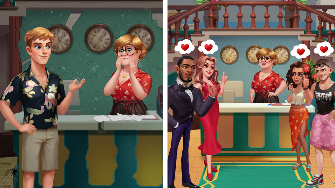 اسکرین شات 2 بازی Alice's Resort - Word Game