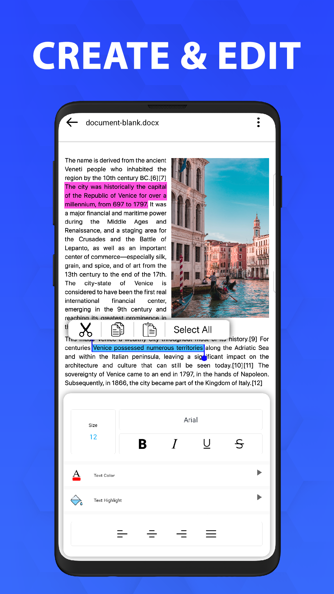 اسکرین شات 3 برنامه Office Reader - Docx reader