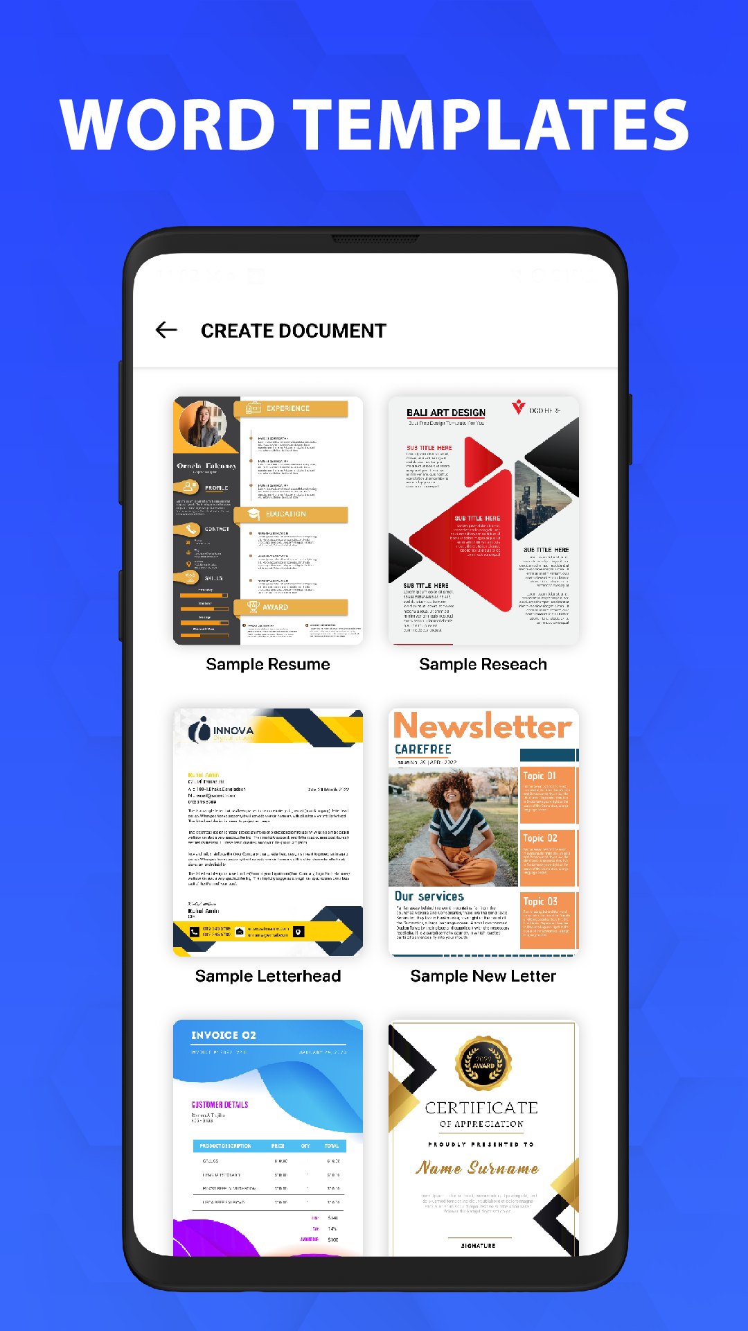 اسکرین شات 2 برنامه Office Reader - Docx reader