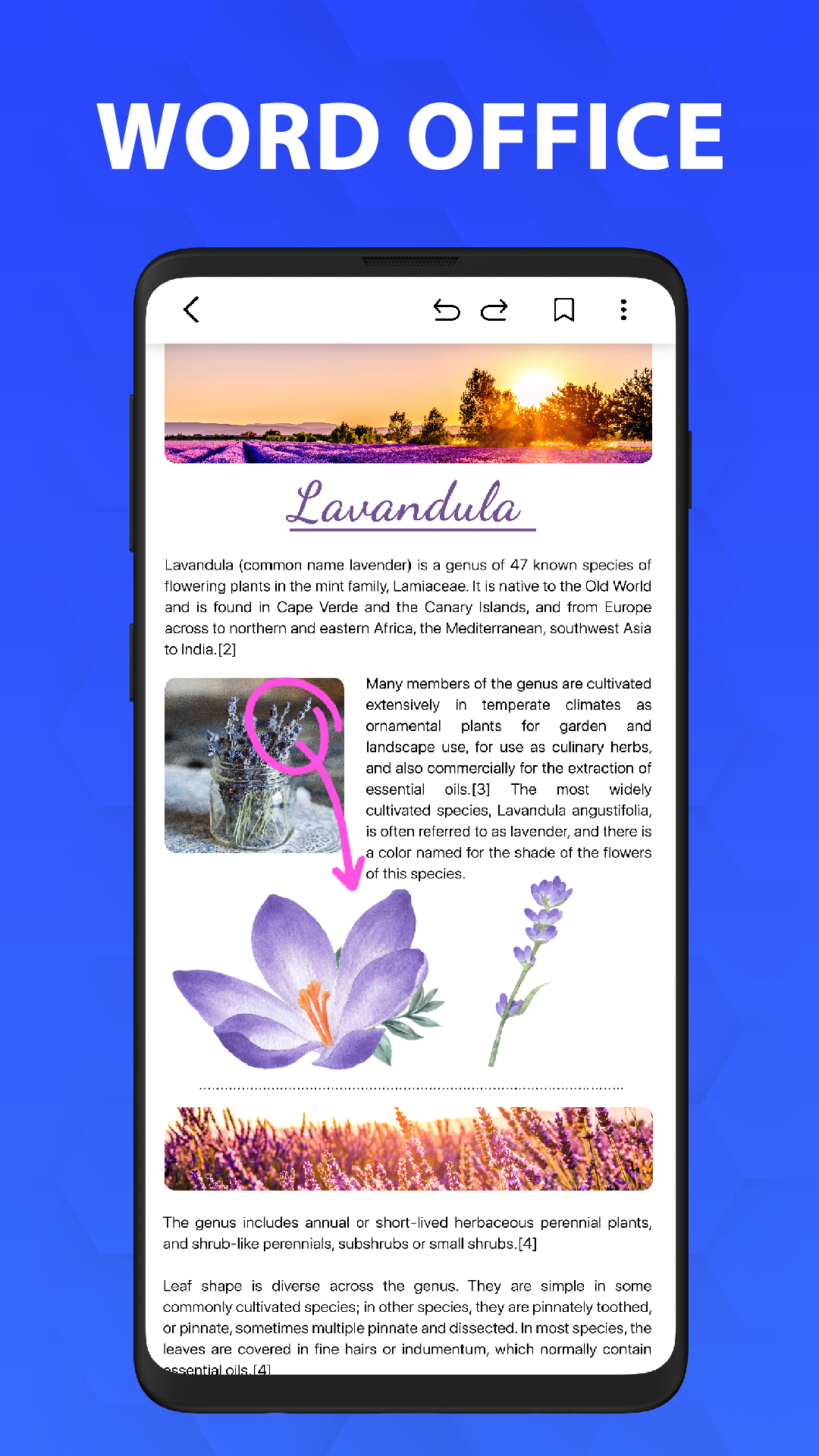 اسکرین شات 1 برنامه Office Reader - Docx reader