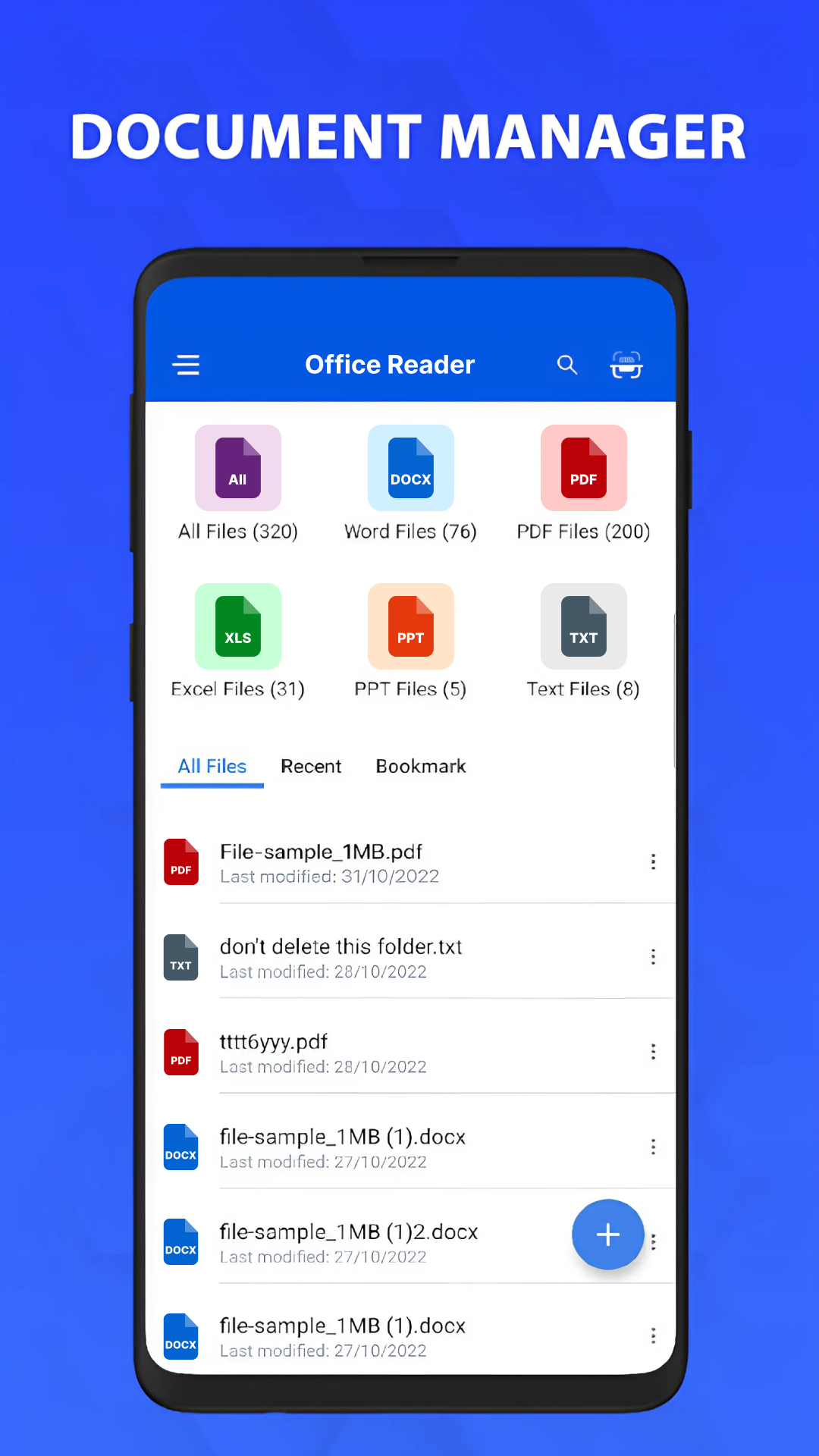 اسکرین شات 5 برنامه Office Reader - Docx reader