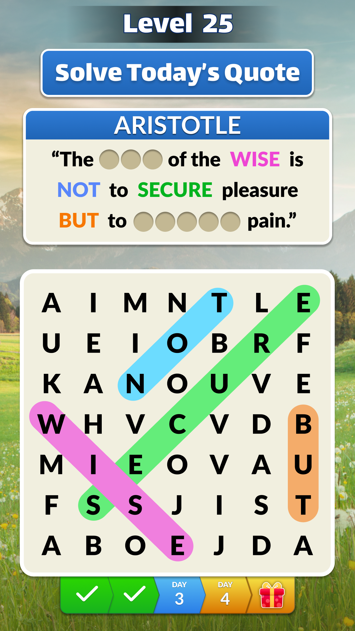 اسکرین شات 2 بازی Word Search Zen