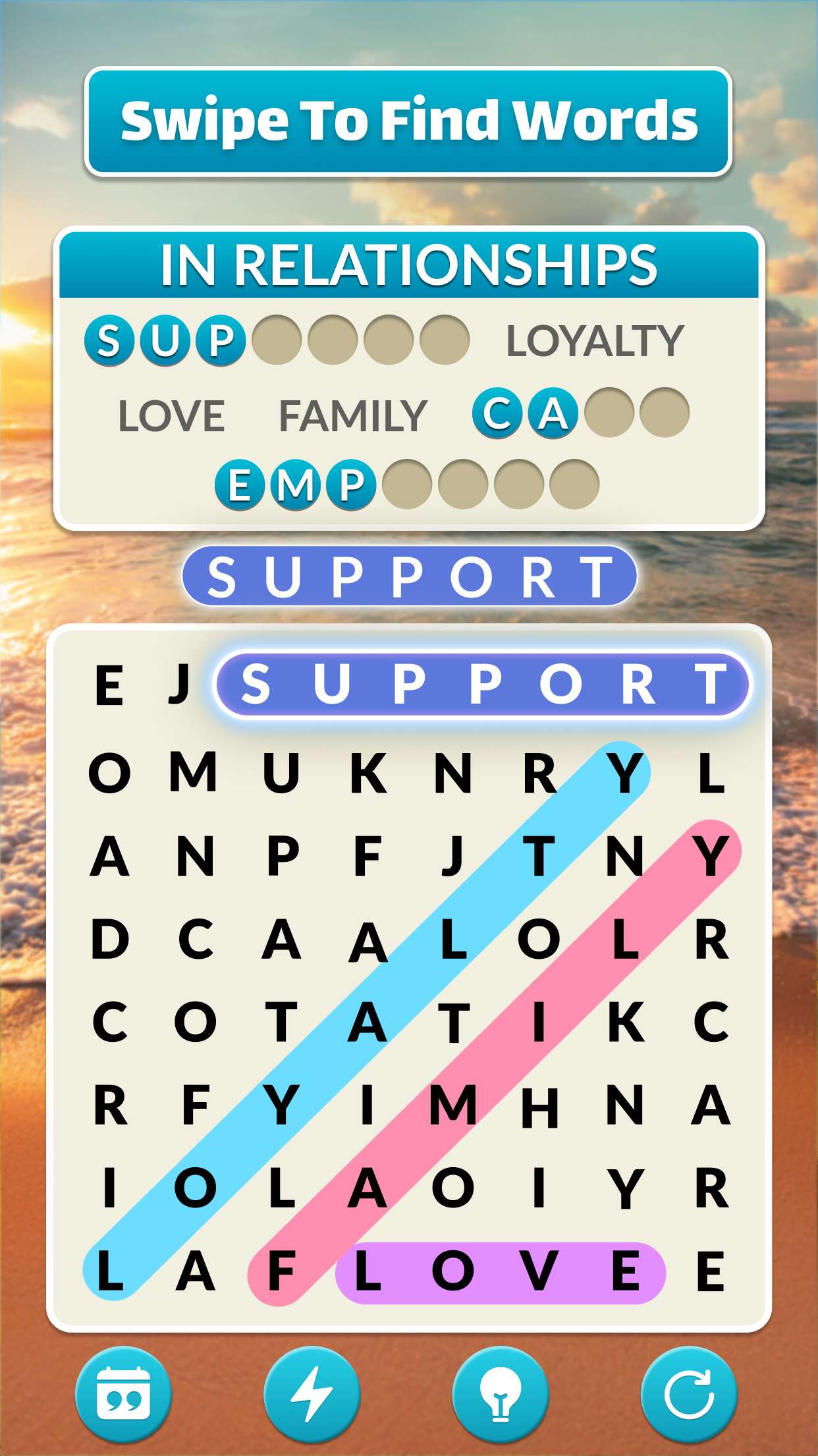اسکرین شات 6 بازی Word Search Zen