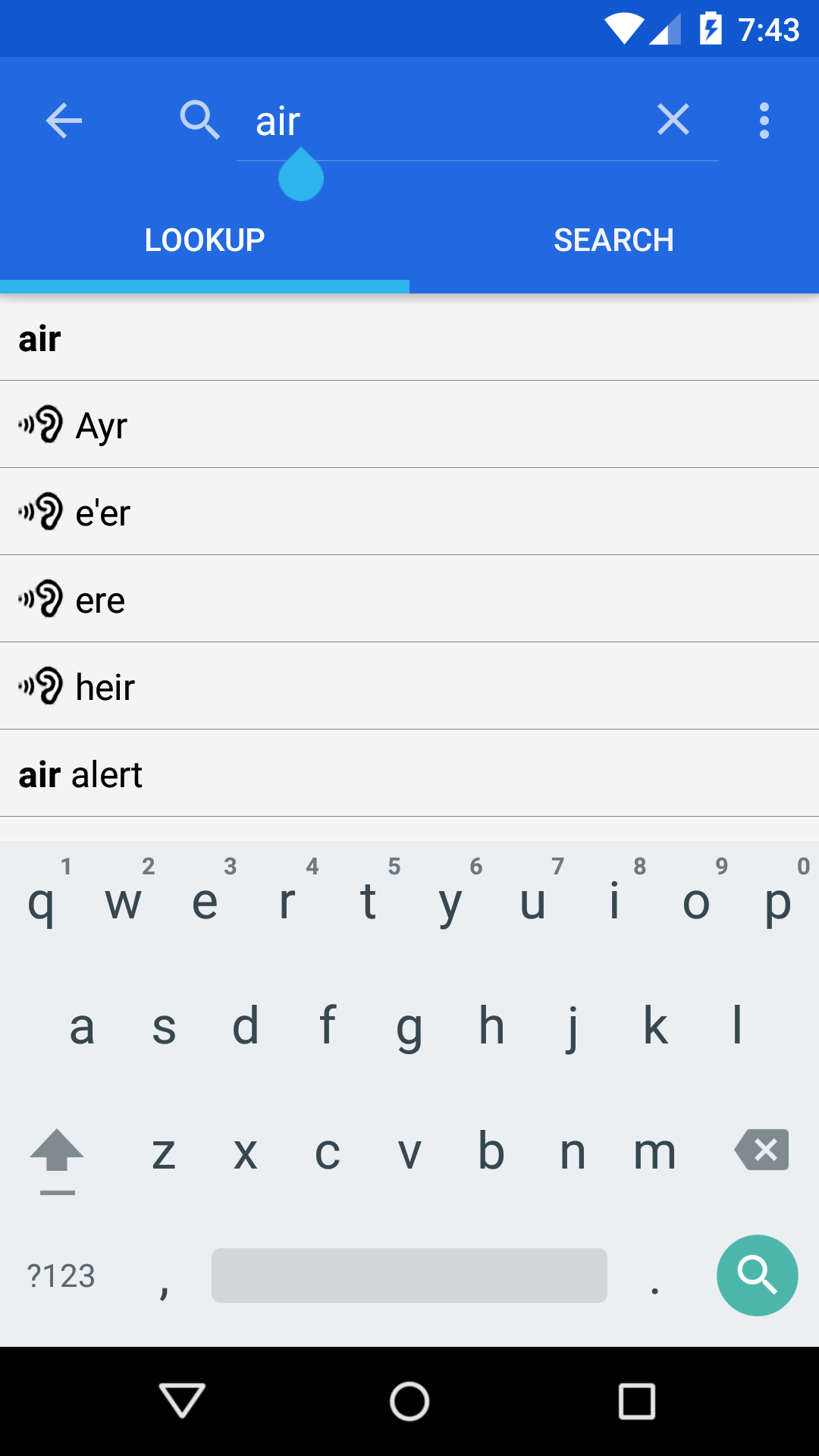 اسکرین شات 2 برنامه Dictionary - WordWeb
