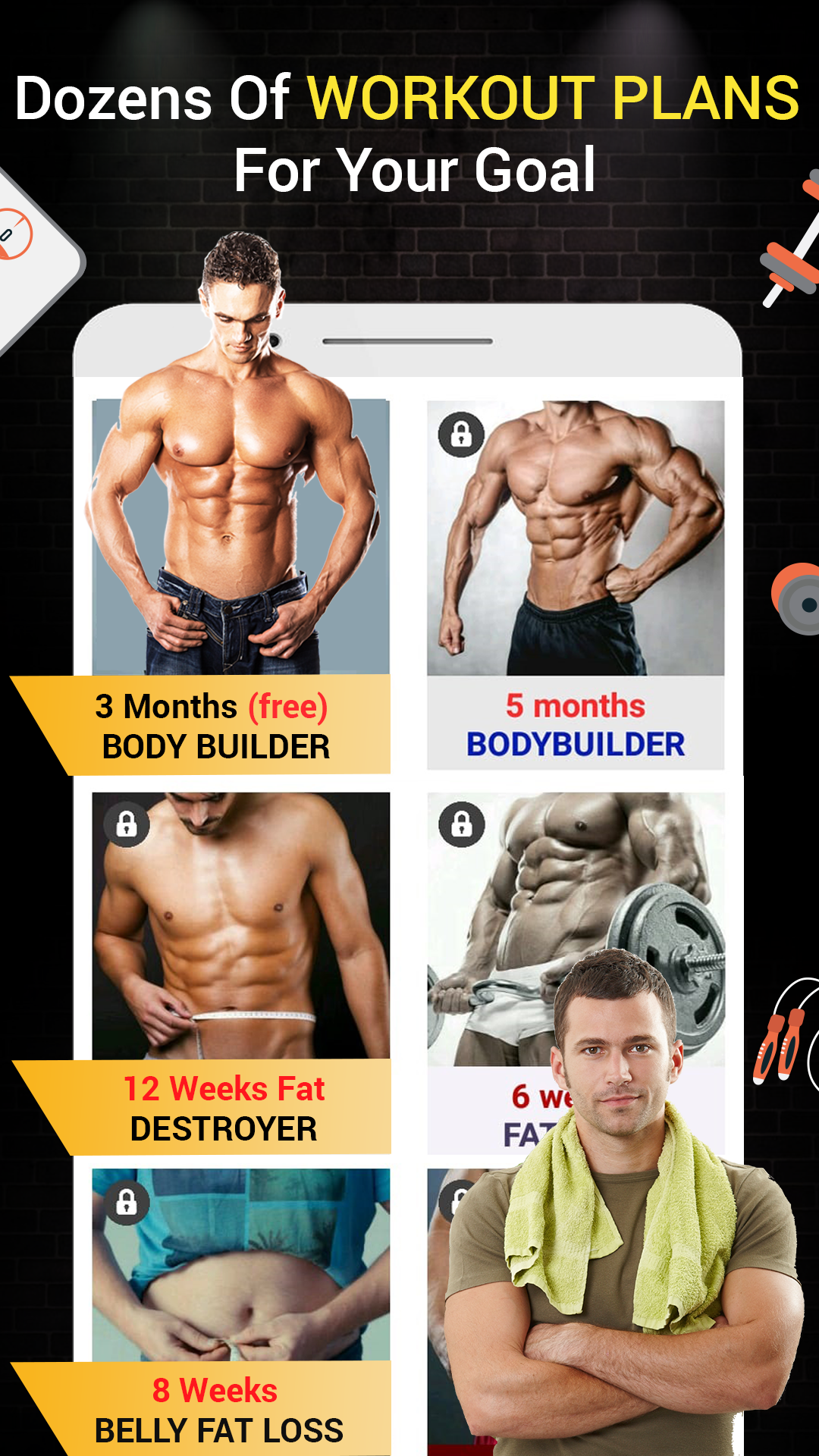 اسکرین شات 3 برنامه Pro Gym Workout -Gym & Fitness