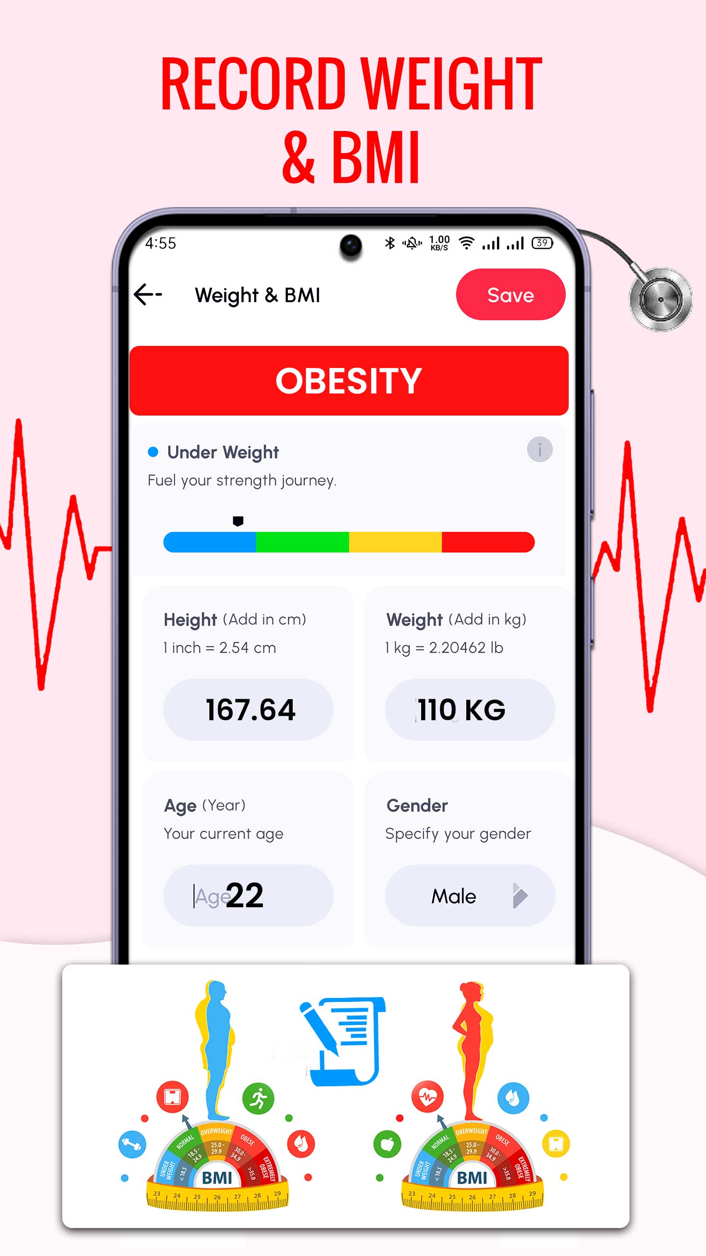 اسکرین شات 8 برنامه Heart Rate Monitor BPM Tracker