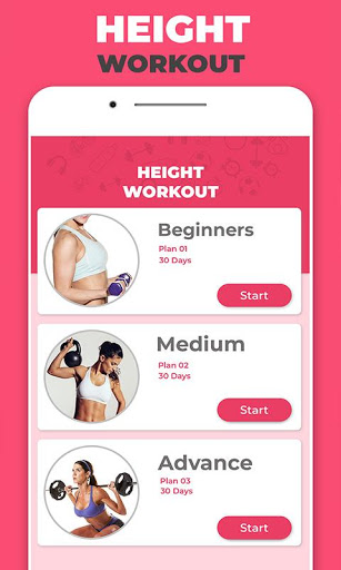 اسکرین شات 6 برنامه Height Increase Home Workout Tips: Diet program