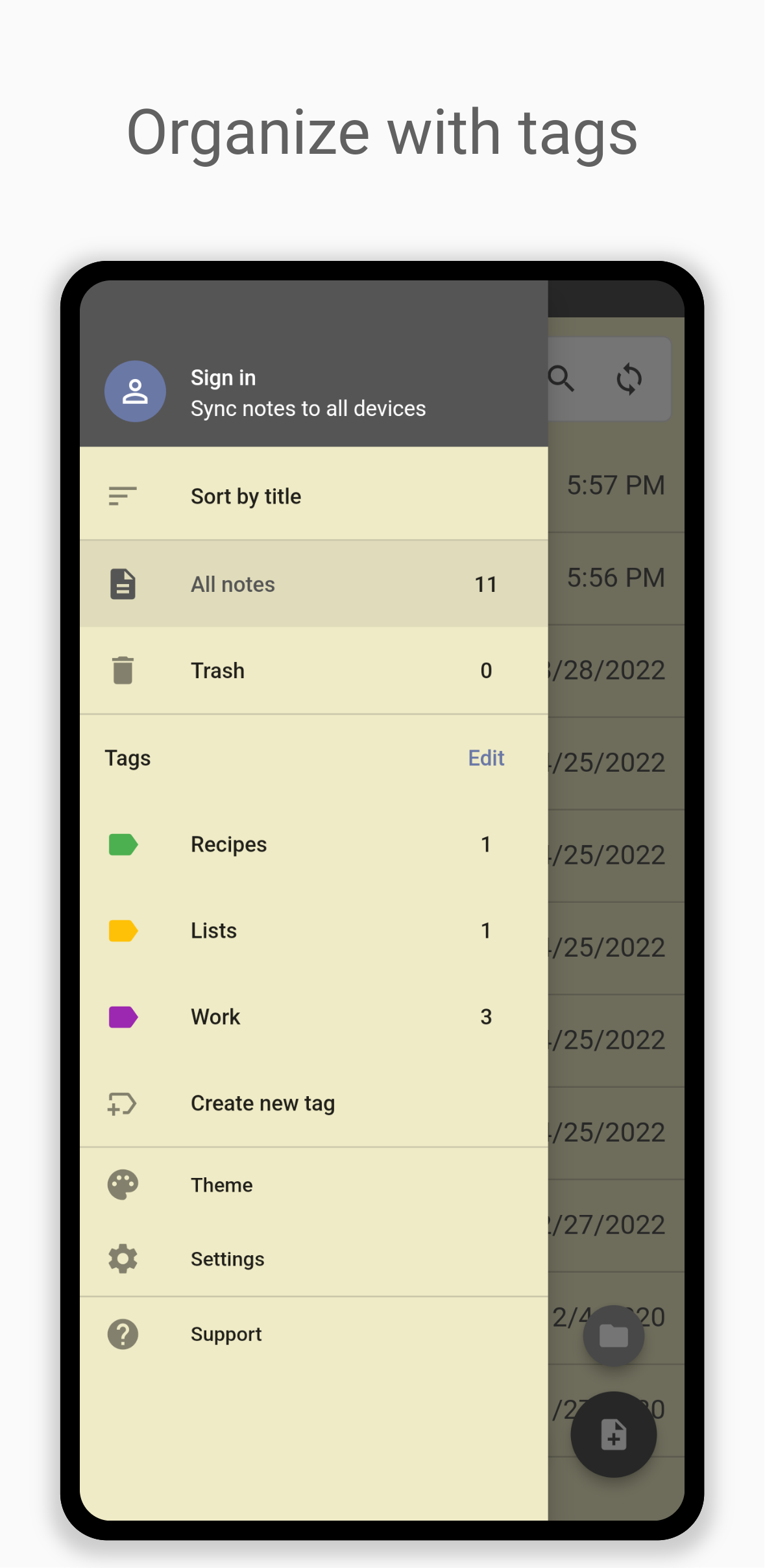 اسکرین شات 5 برنامه Inkpad Notepad & To do list
