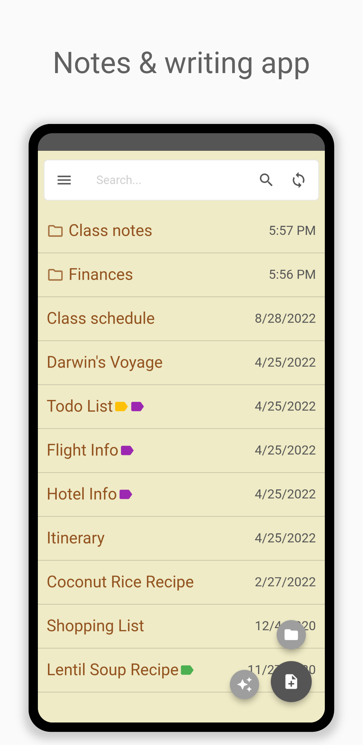 اسکرین شات 1 برنامه Inkpad Notepad & To do list