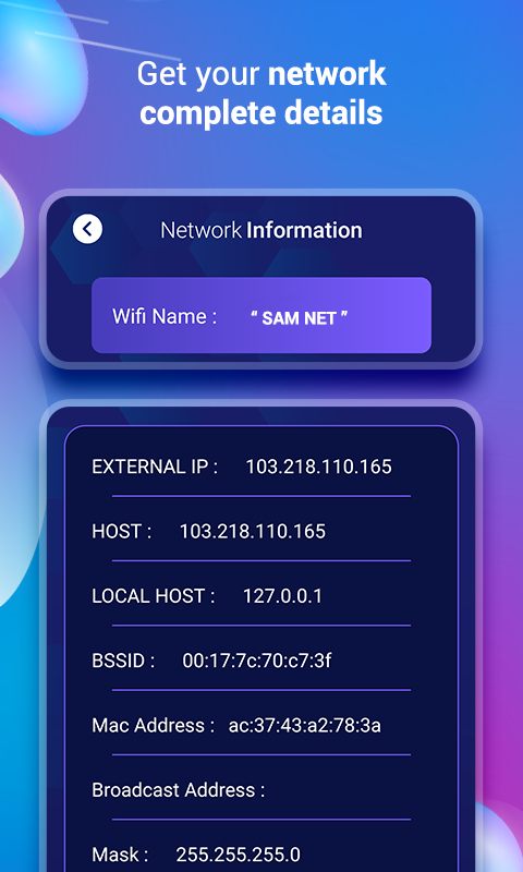اسکرین شات 3 برنامه Network Tools: IP, Ping, DNS