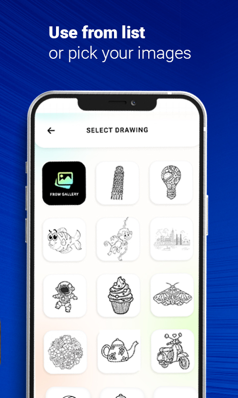 اسکرین شات 4 برنامه Draw : Trace & Sketch