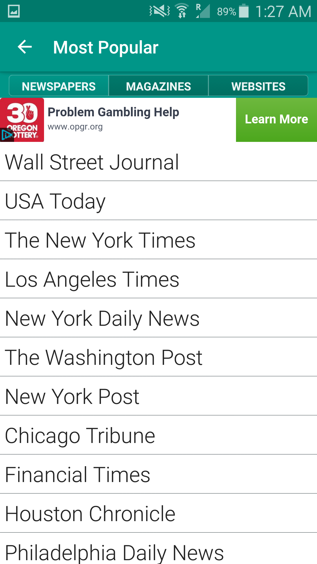 اسکرین شات 3 برنامه World Newspapers