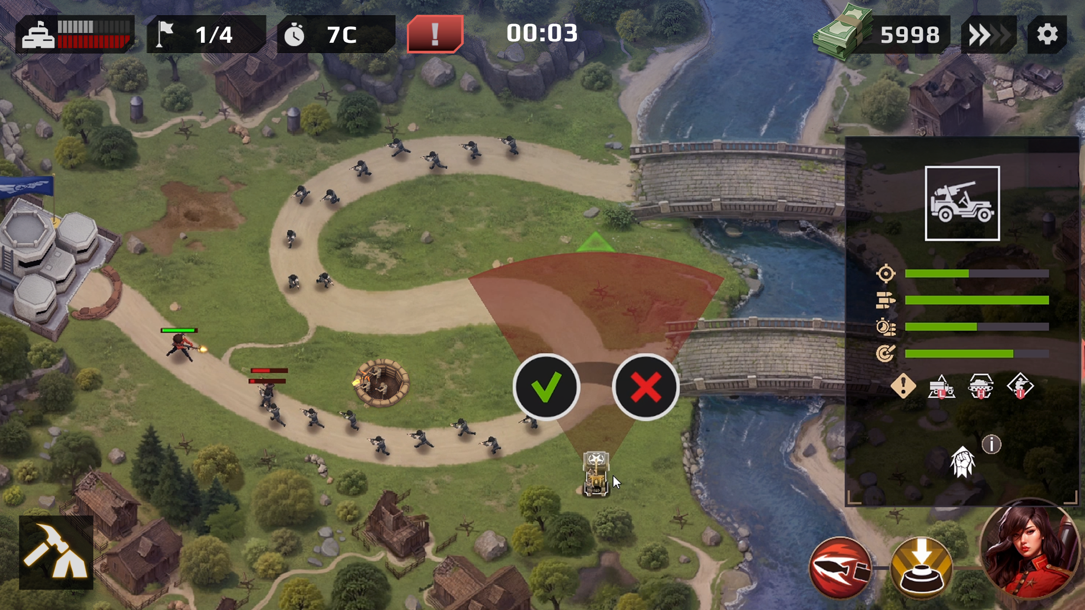 اسکرین شات 4 بازی WWII Defense: RTS Army TD game