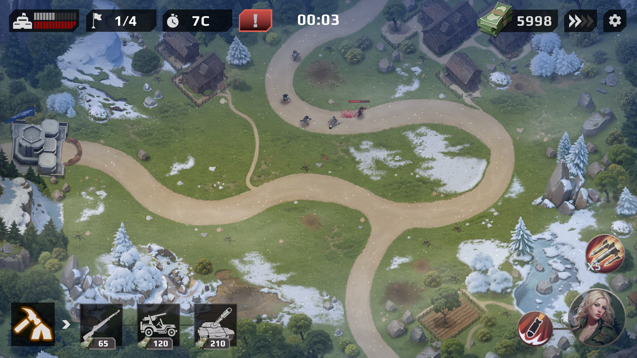 اسکرین شات 3 بازی WWII Defense: RTS Army TD game