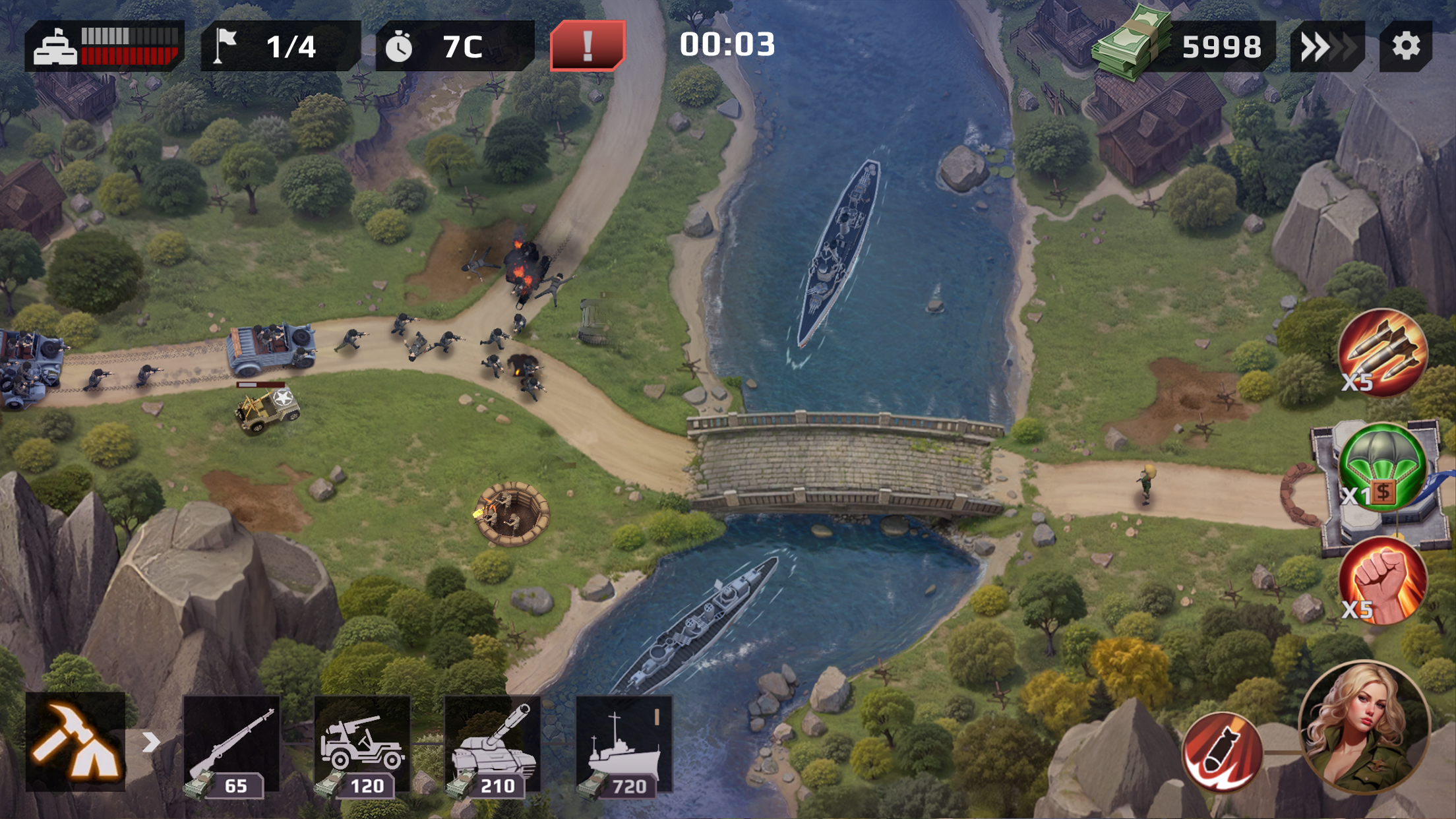 اسکرین شات 7 بازی WWII Defense: RTS Army TD game