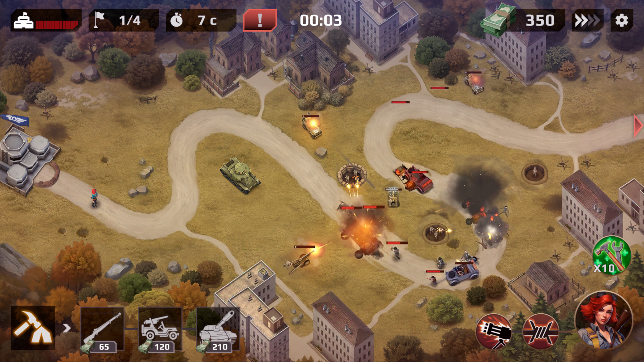 اسکرین شات 2 بازی WWII Defense: RTS Army TD game
