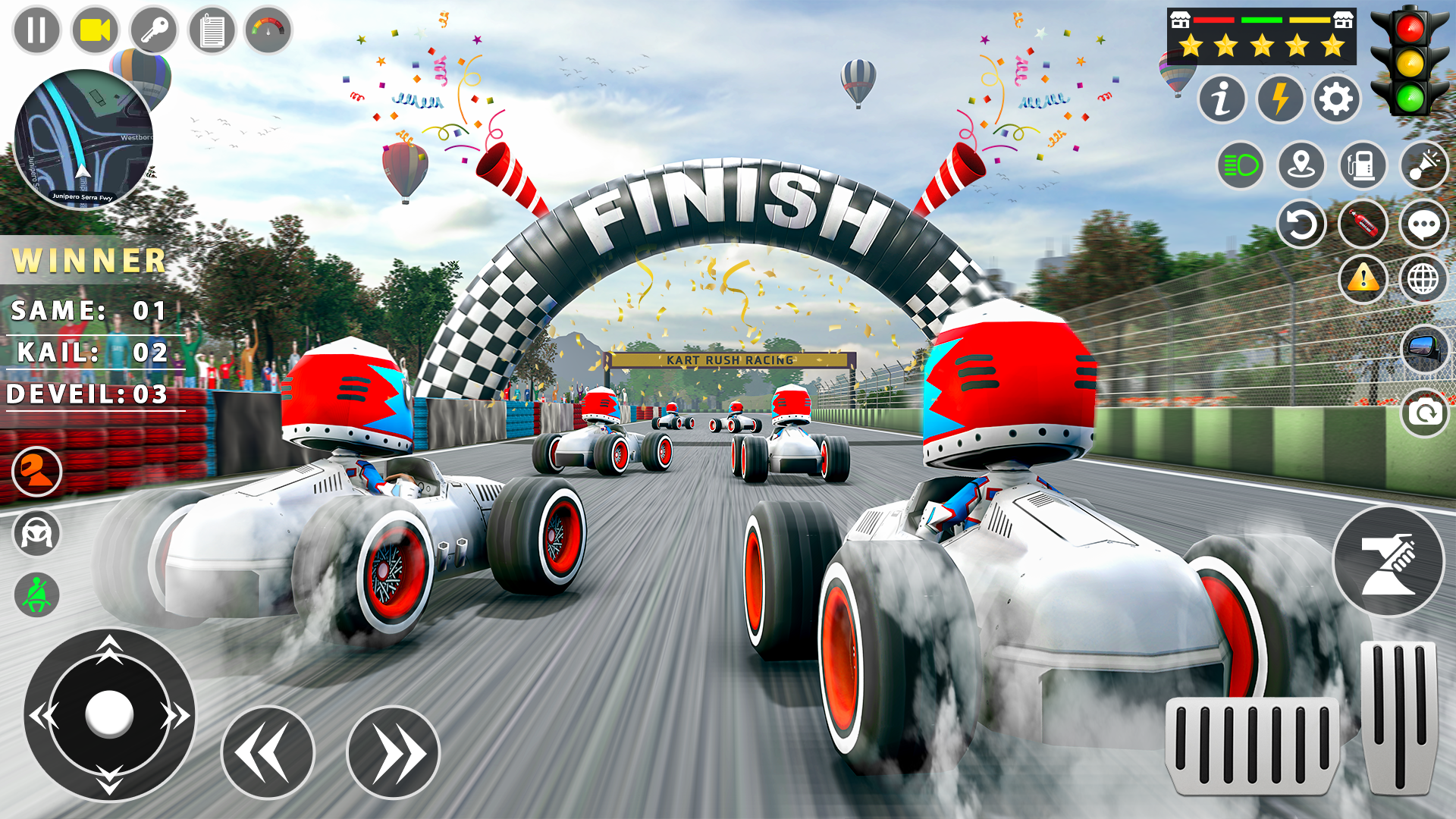 اسکرین شات 4 بازی Kart Rush Racing - Smash karts
