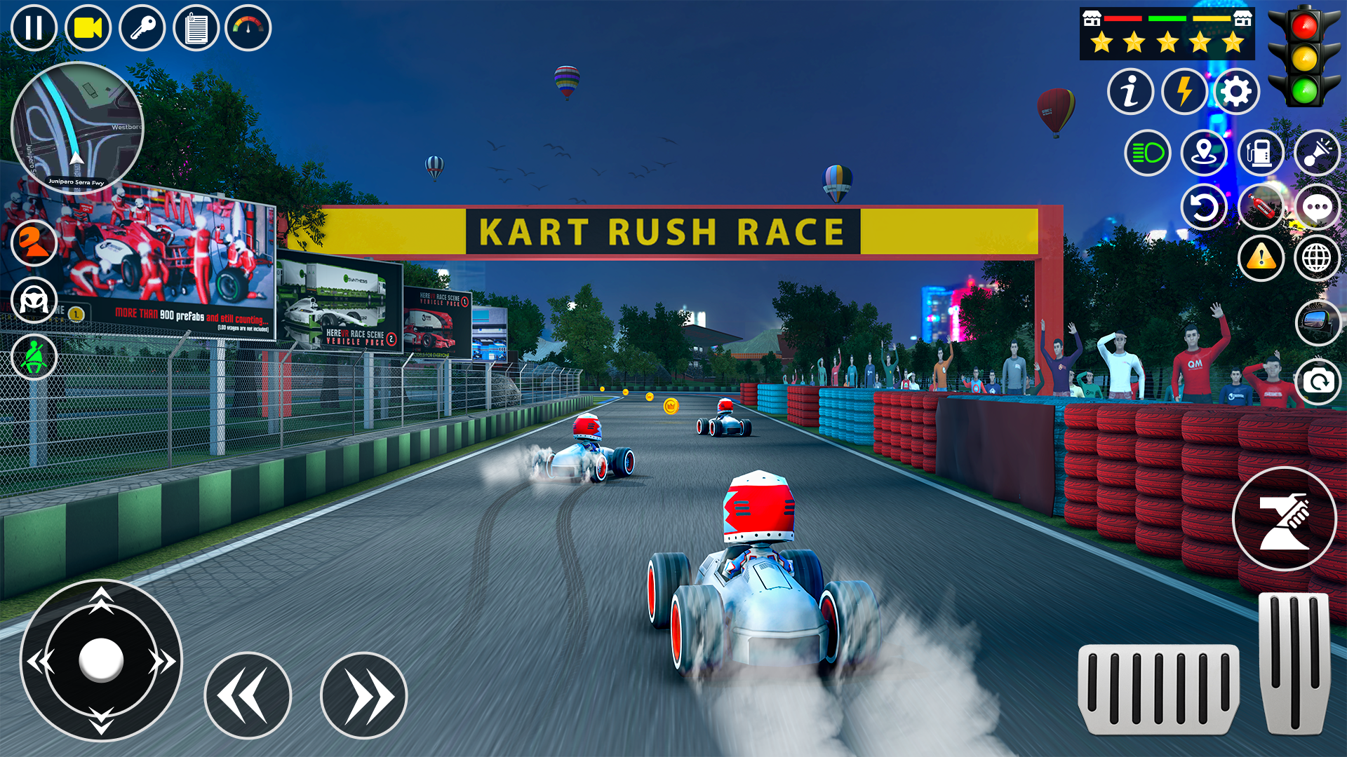 اسکرین شات 3 بازی Kart Rush Racing - Smash karts