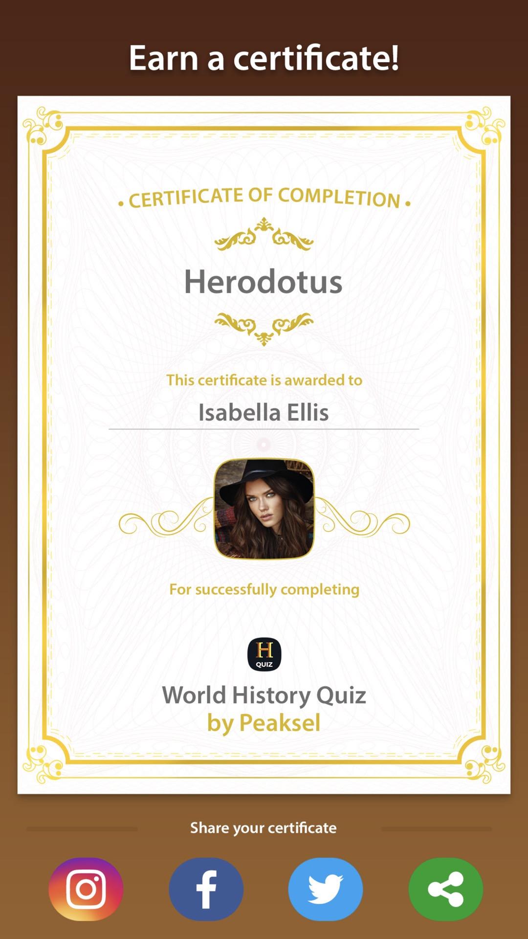 اسکرین شات 5 برنامه World History Quiz