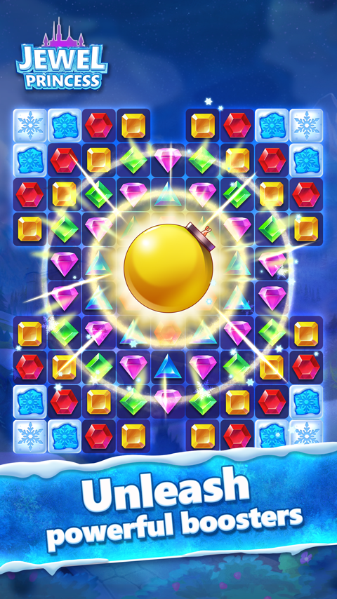 اسکرین شات 2 بازی Jewel Princess - Match 3 Froze