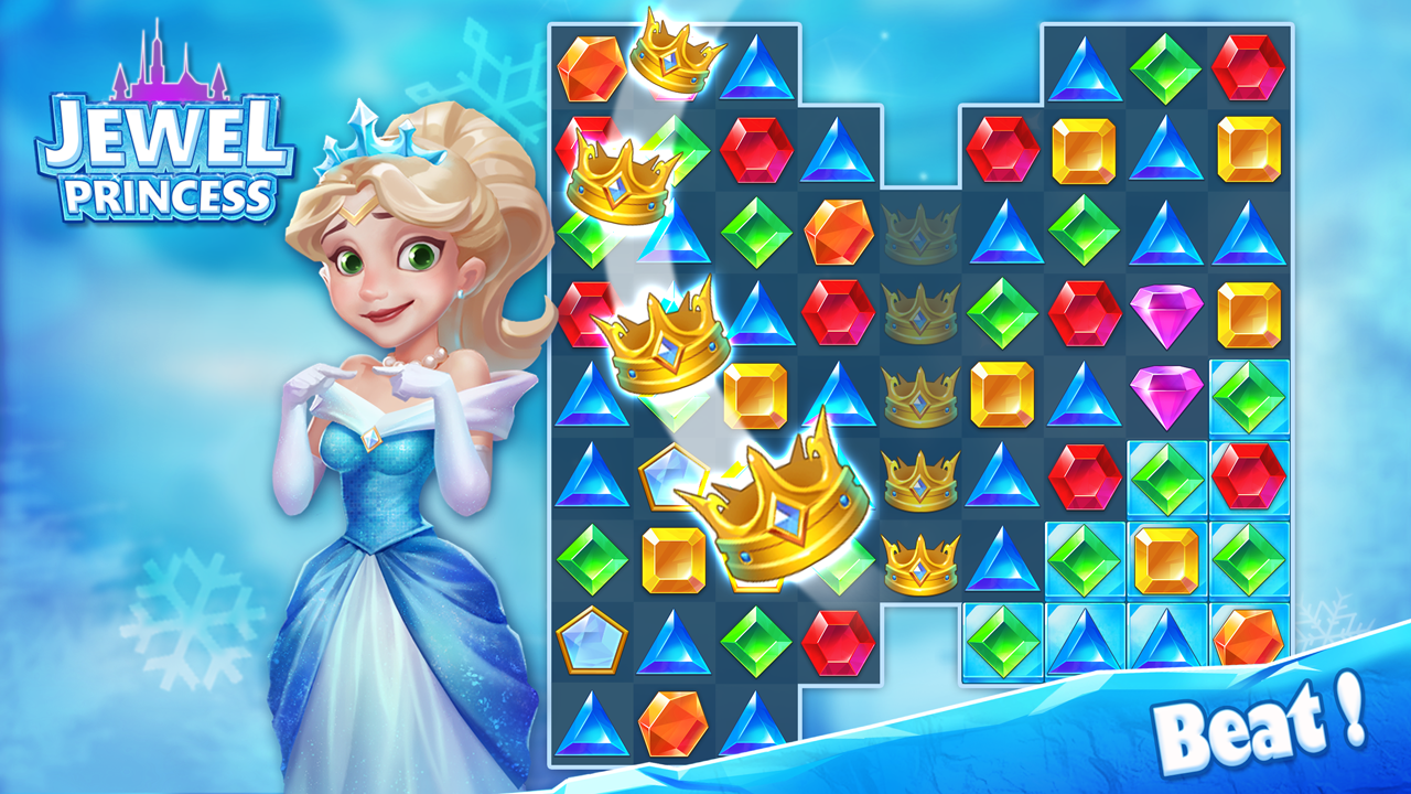 اسکرین شات 7 بازی Jewel Princess - Match 3 Froze