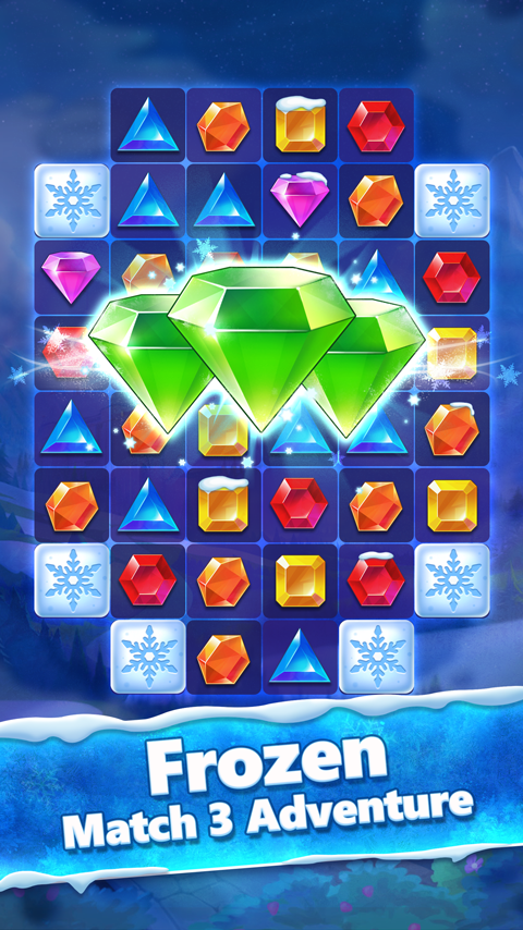 اسکرین شات 1 بازی Jewel Princess - Match 3 Froze