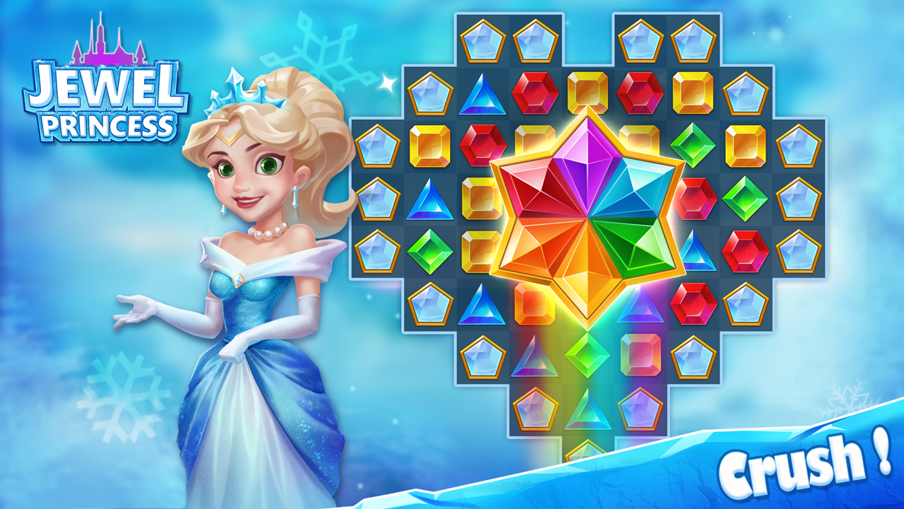 اسکرین شات 6 بازی Jewel Princess - Match 3 Froze