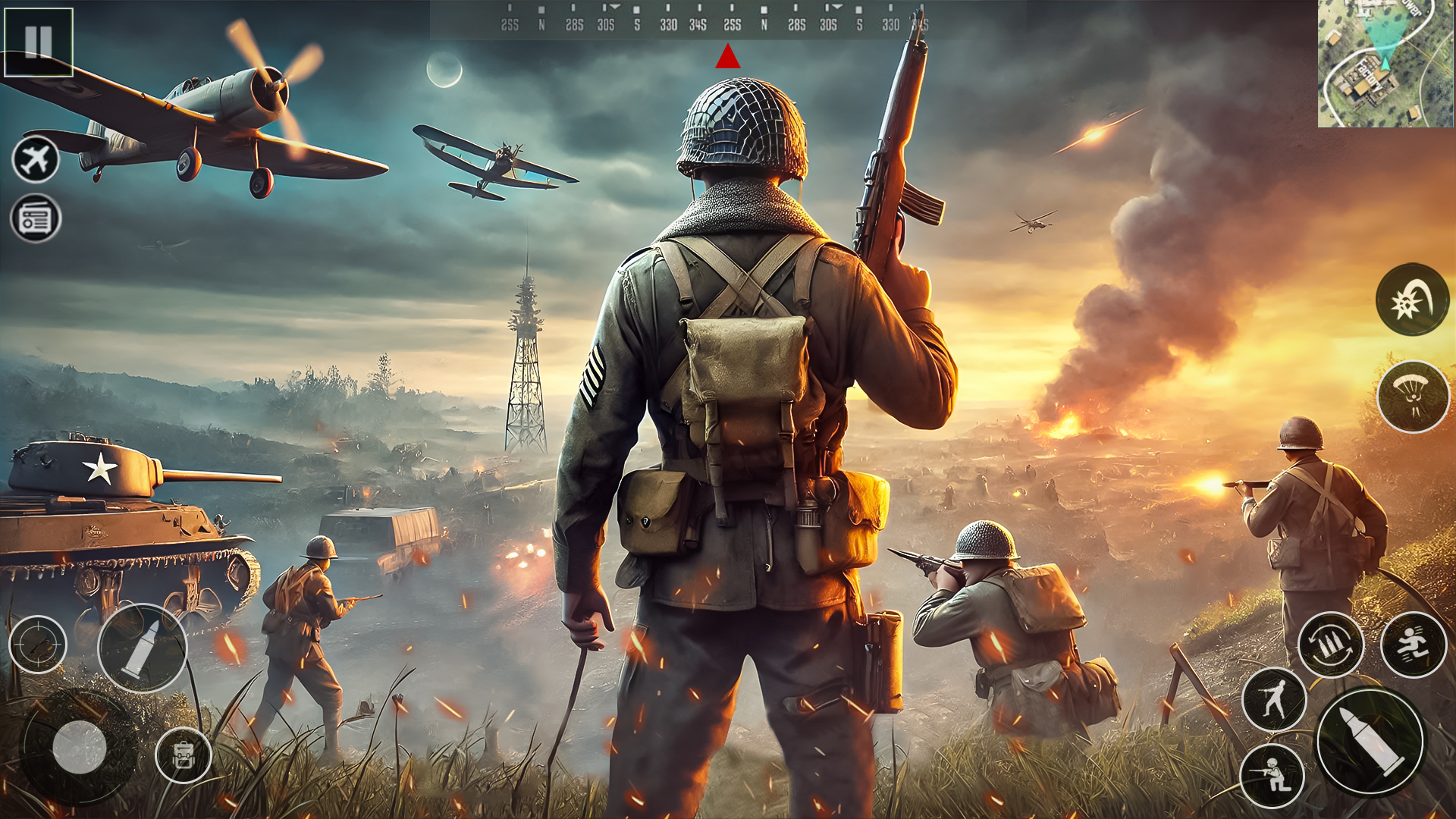 اسکرین شات 1 بازی World War 2 Frontline Commando