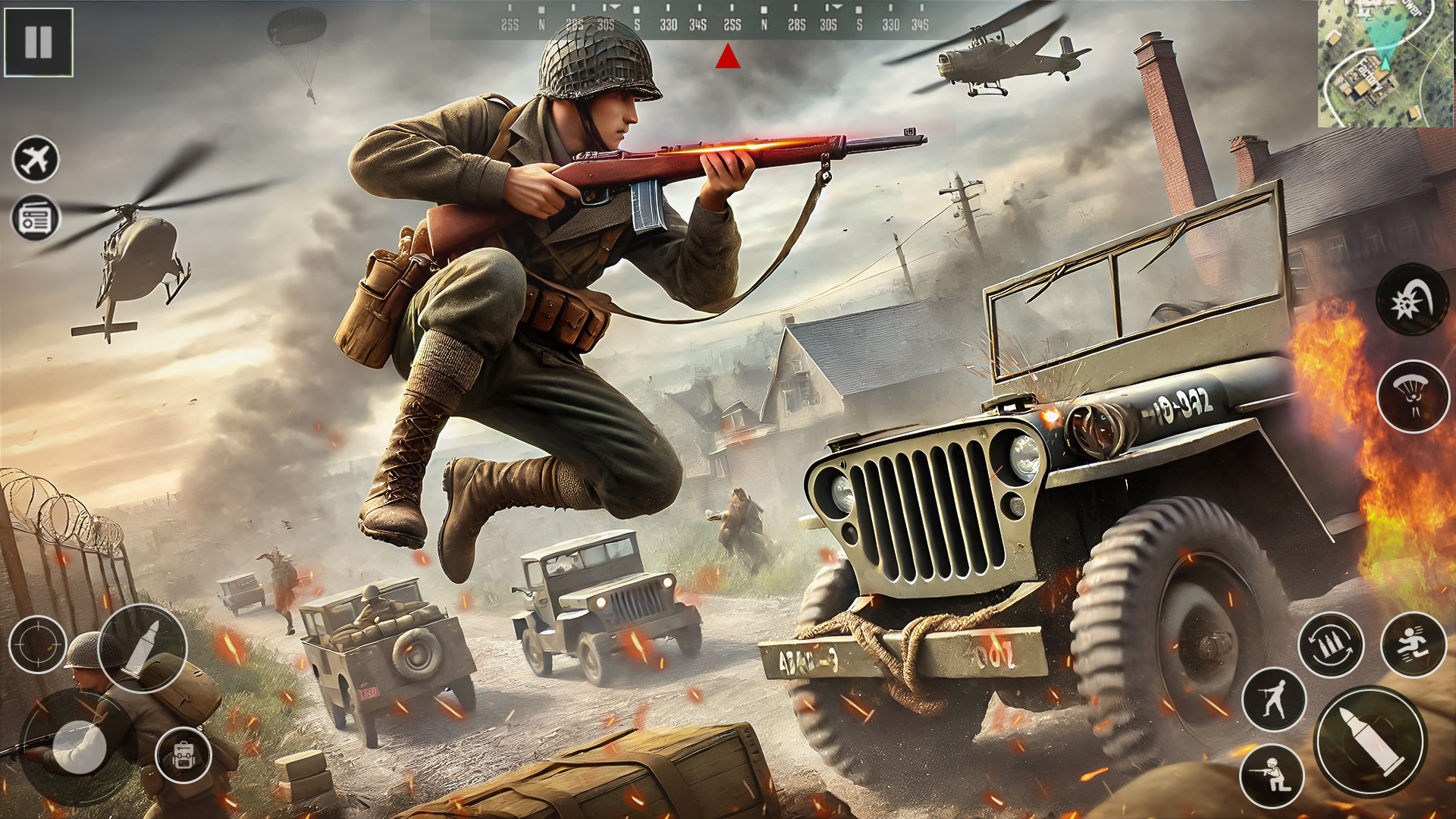 اسکرین شات 2 بازی World War 2 Frontline Commando